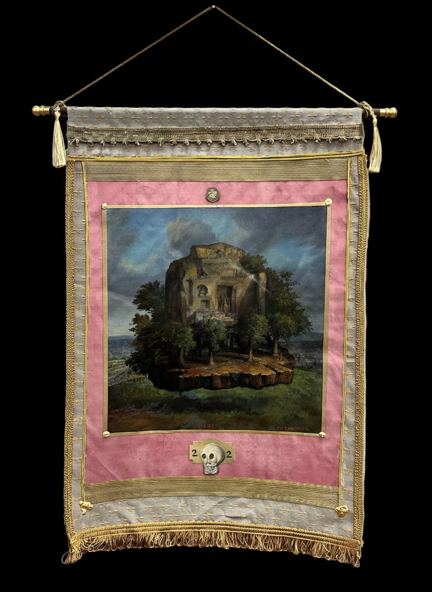 The Cave of the Oracle of Trophonoios Ceremonial Banner