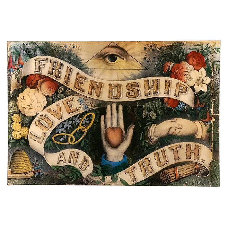 Front of Extra Large Friendship Love Truth Tray