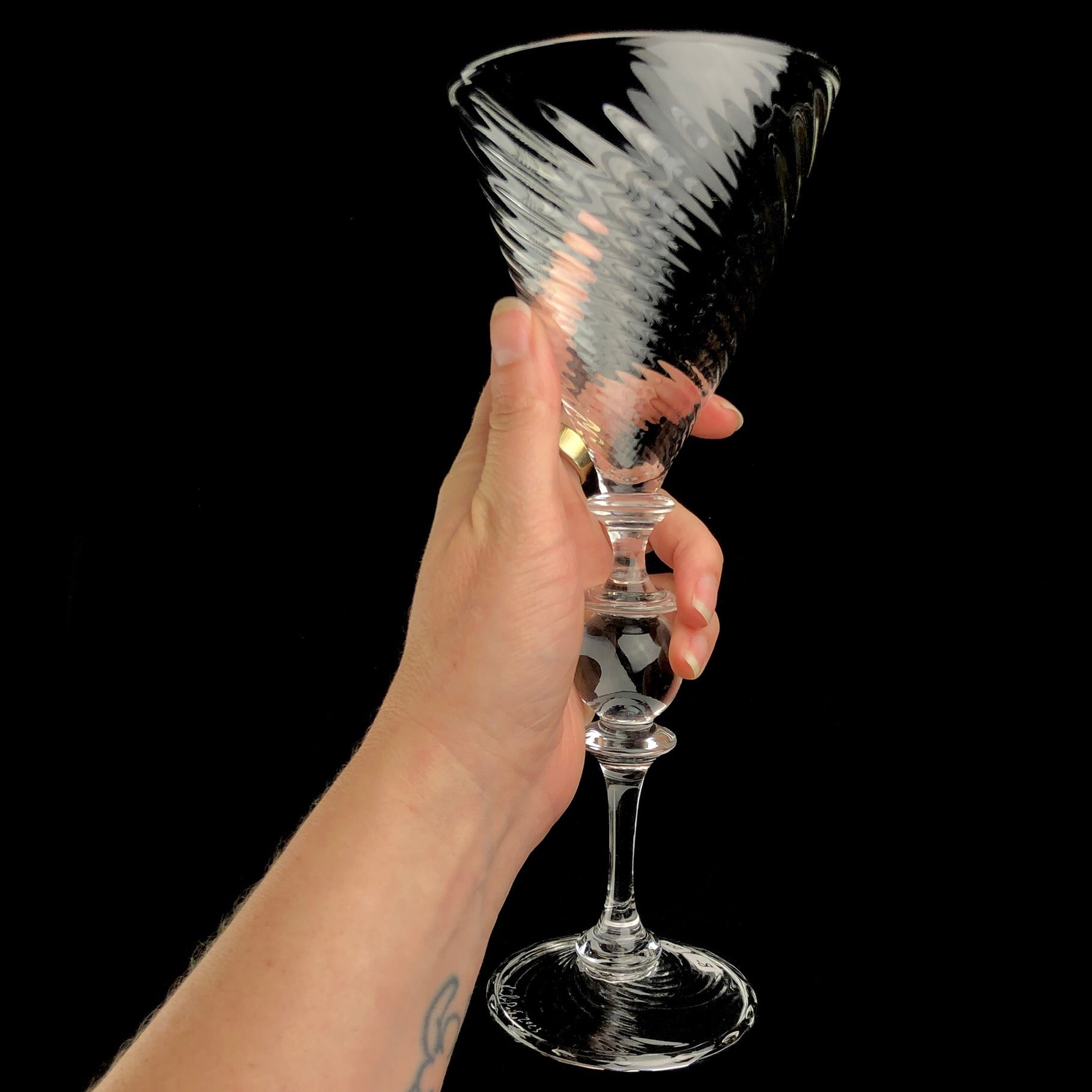 Martini Glass shown in hand