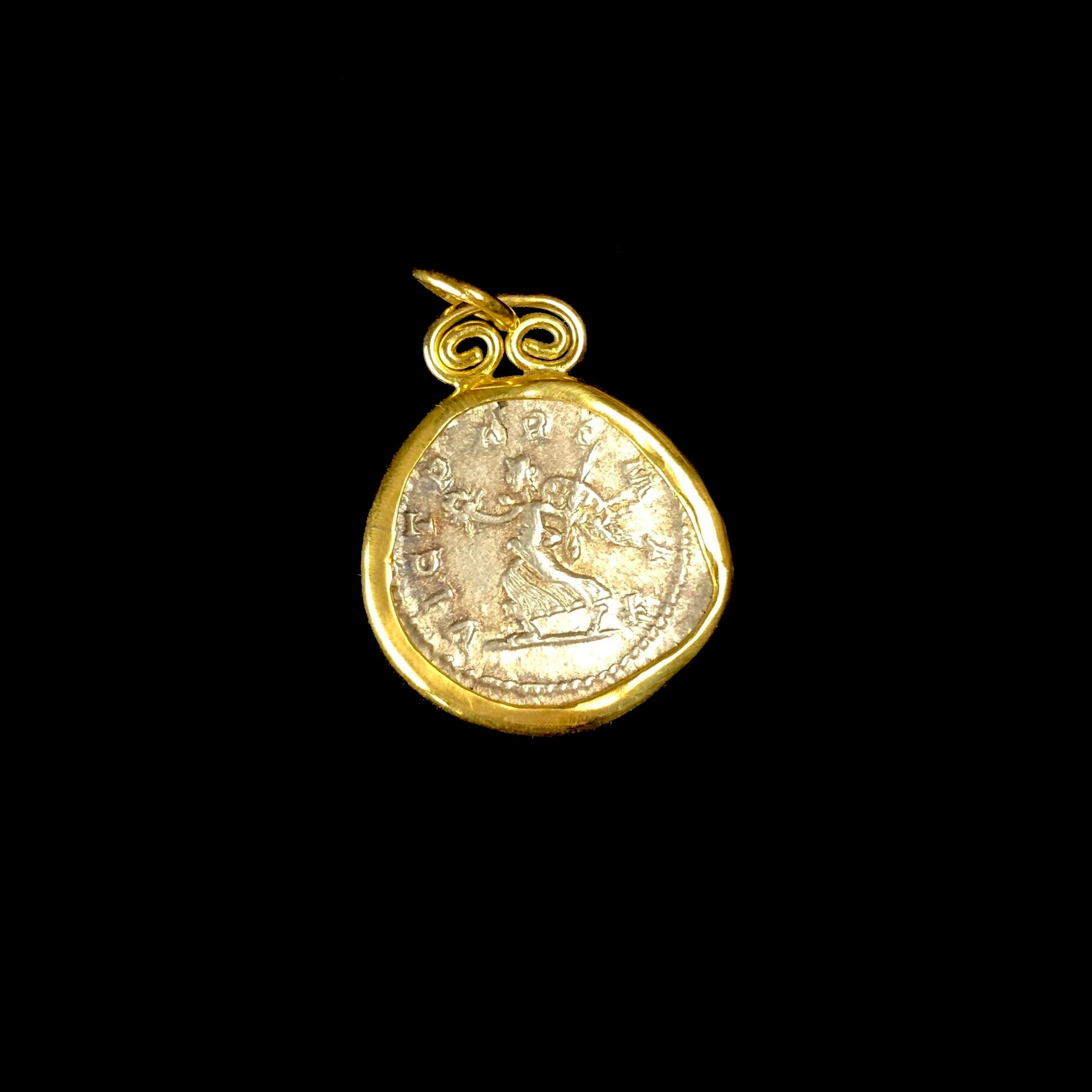 Obverse of Ancient Coin of Victory Pendent