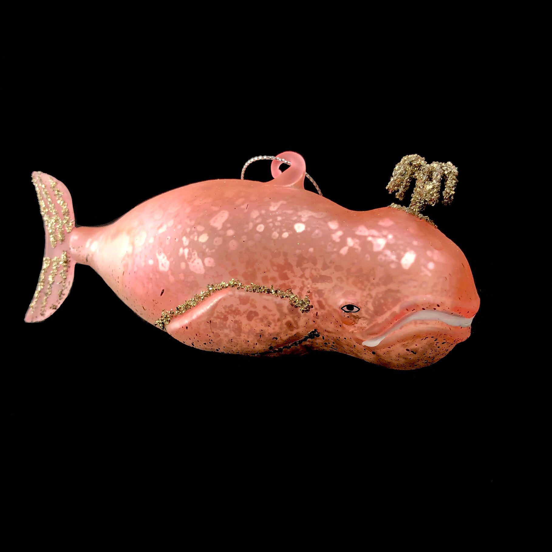 Pink Whale Ornament