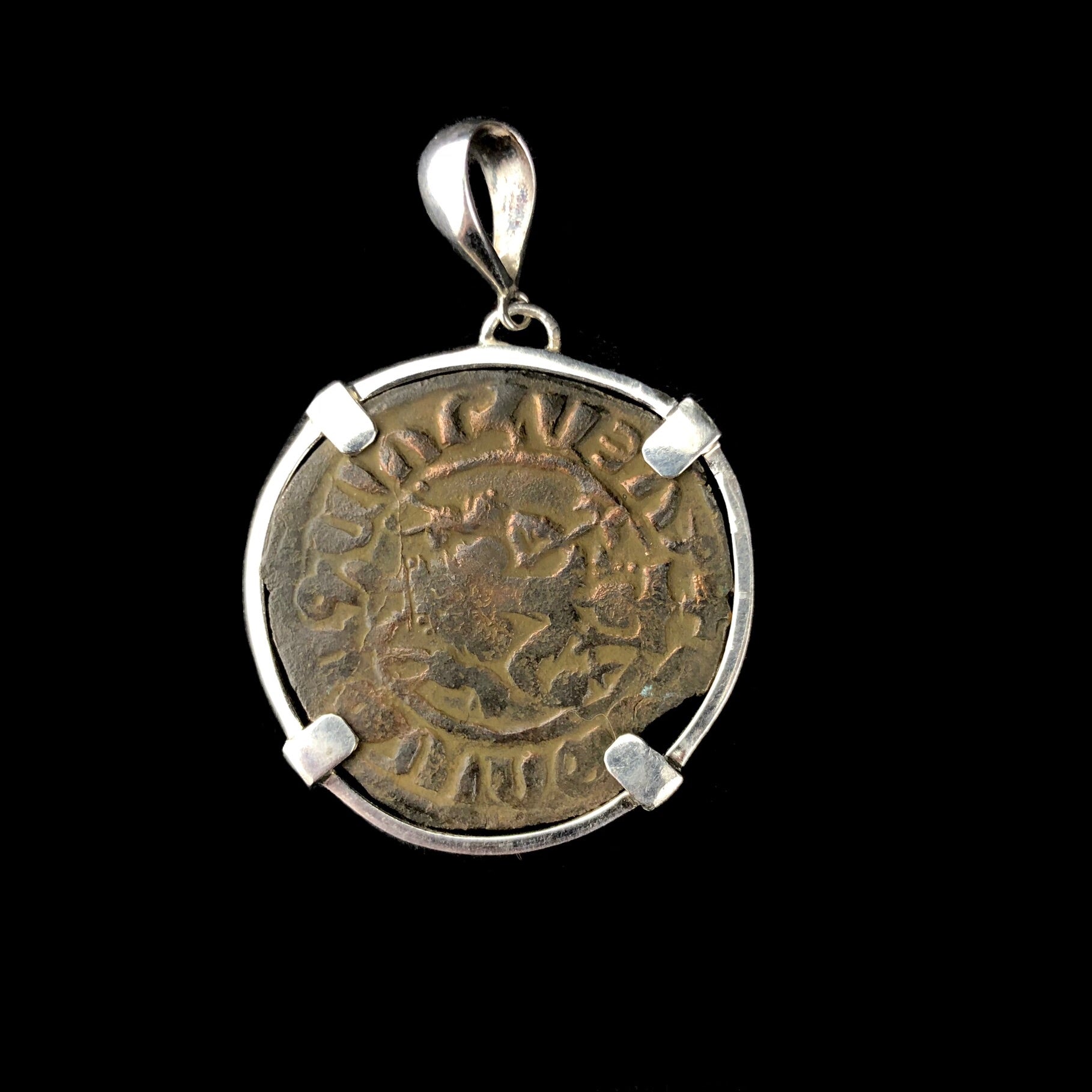 Back view of Crusade Coin Pendent