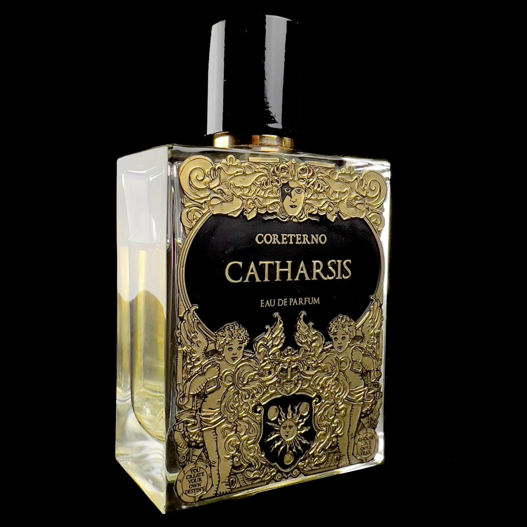 Front view of Catharsis Parfum bottle