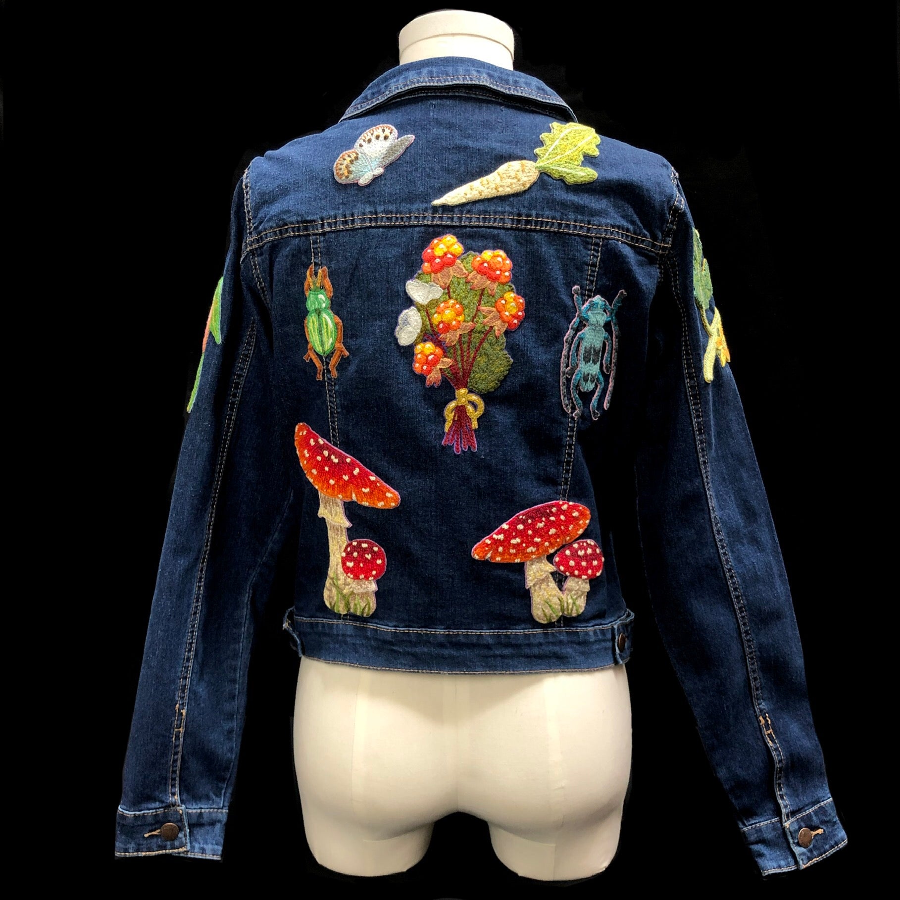 Back view of Amanita Muscaria Mushroom Jacket