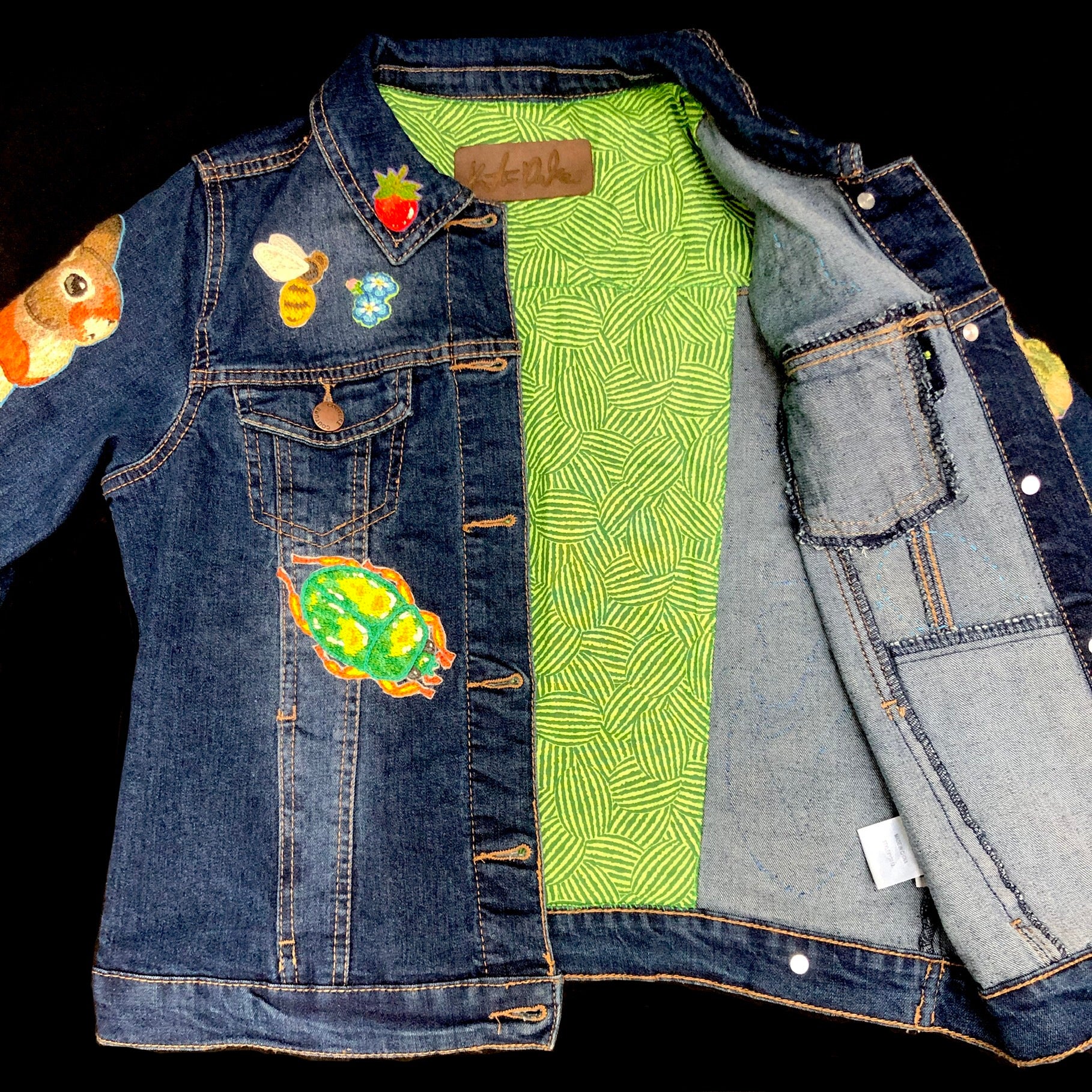 Interior lining of Comet Moth Jacket