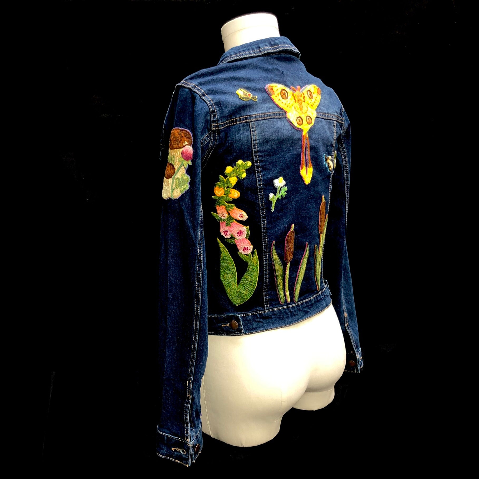 Left back side view of Comet Moth Jacket