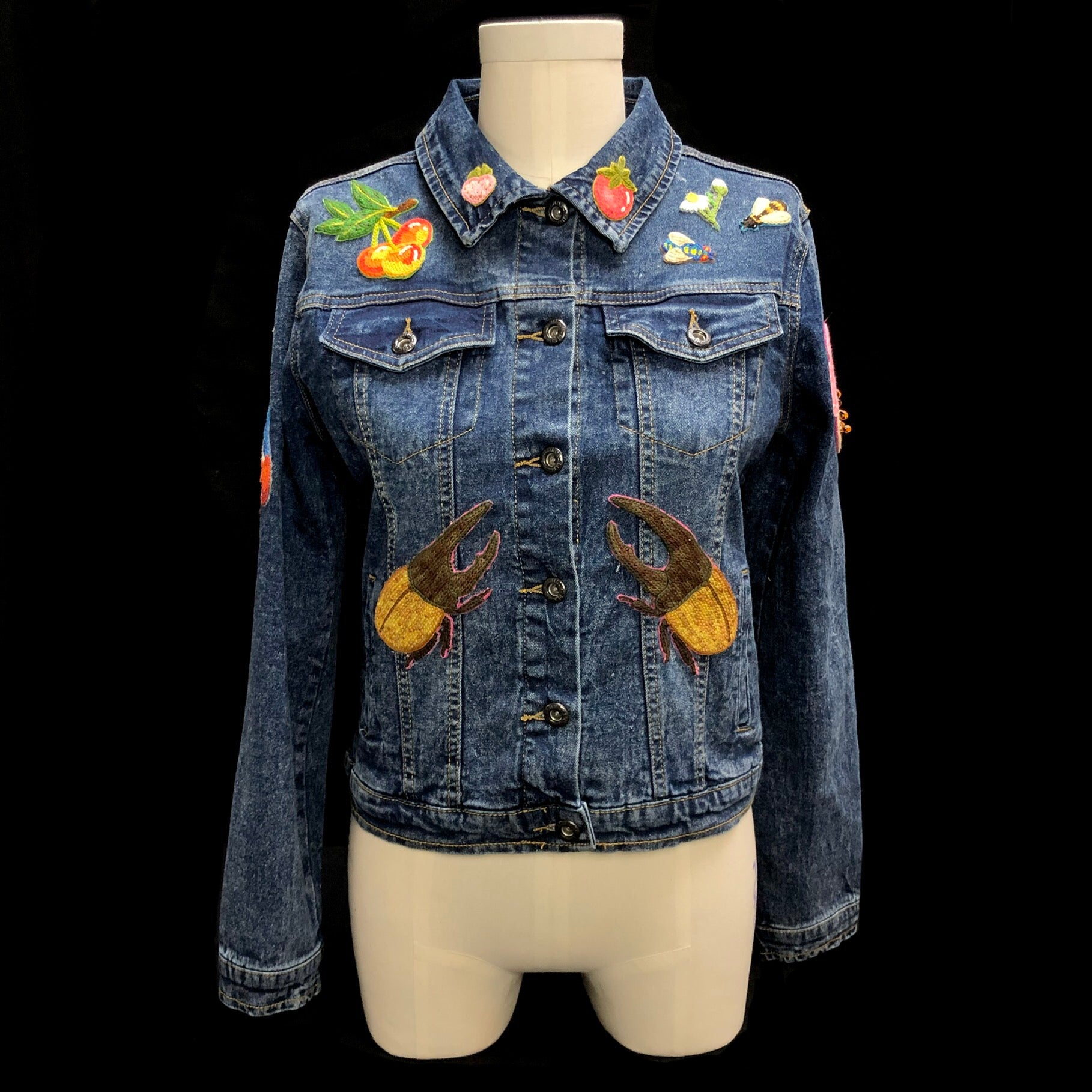 Front view of Beetle jean Jacket