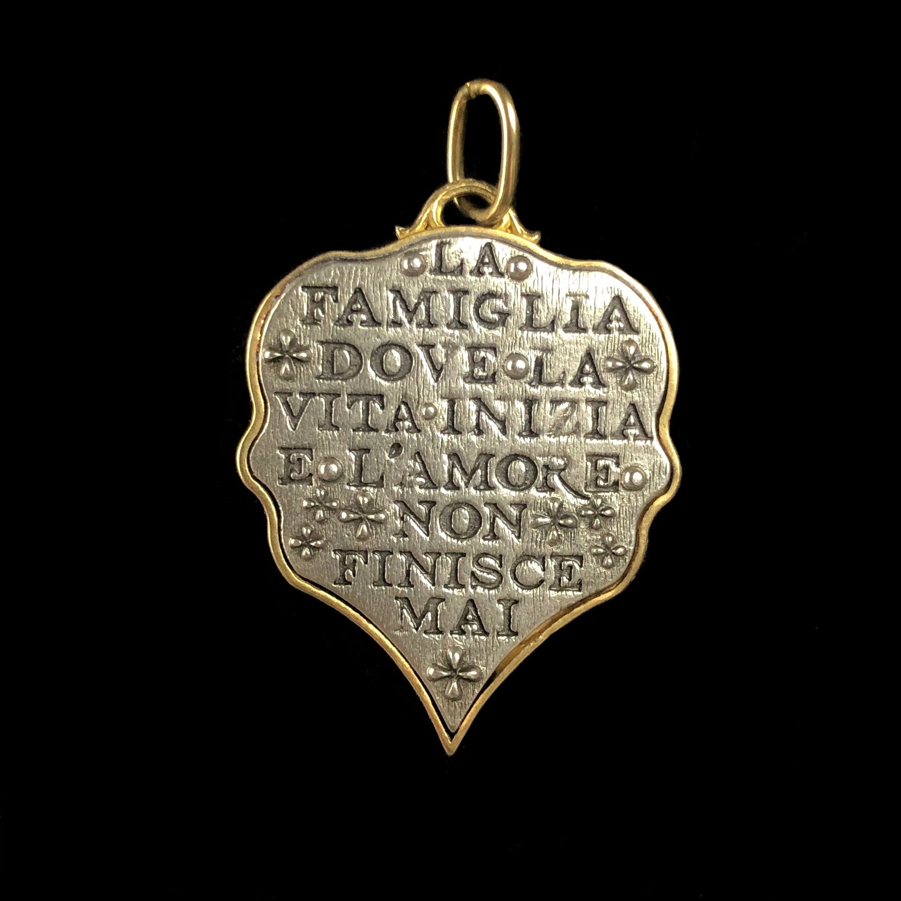 Quote side of Tree of Life Charm