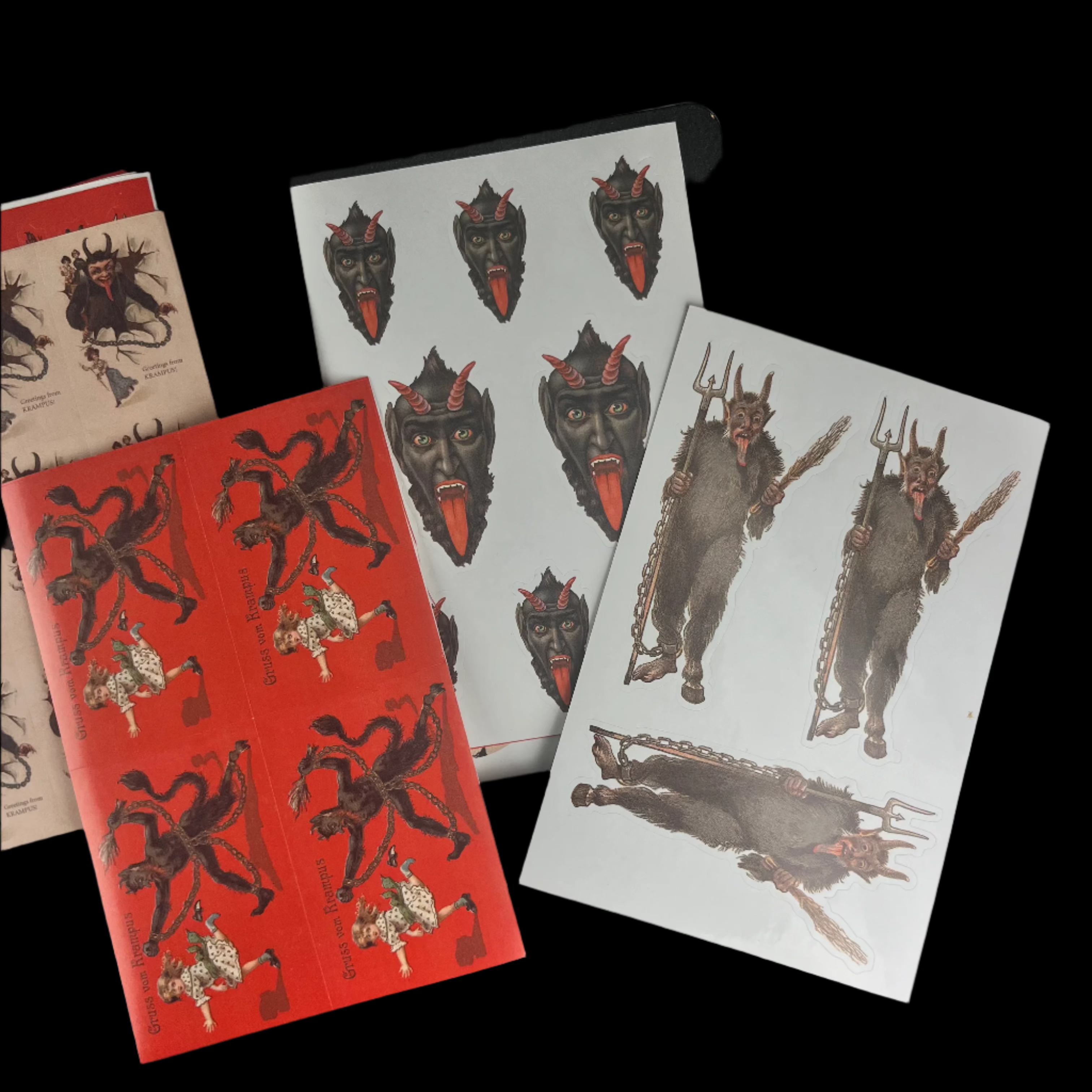 Krampus Sticker Sheet Example