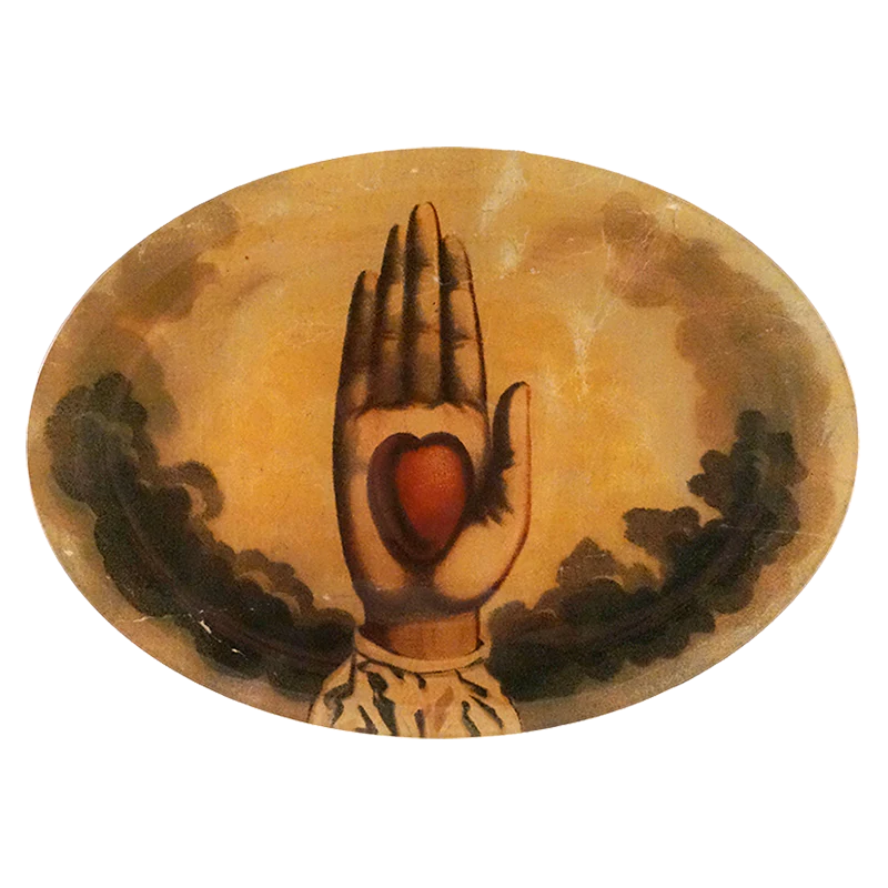Front view of Hand Heart Dish