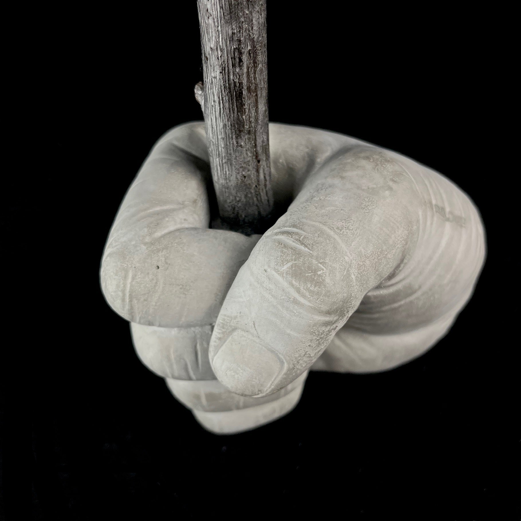 Close view of Concrete Fist from front