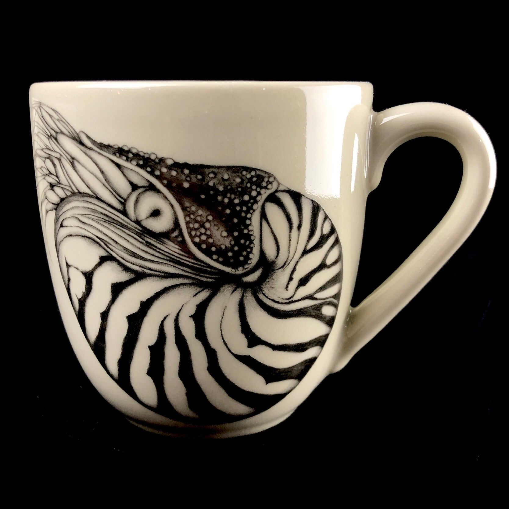 Front view of Nautilus Mug
