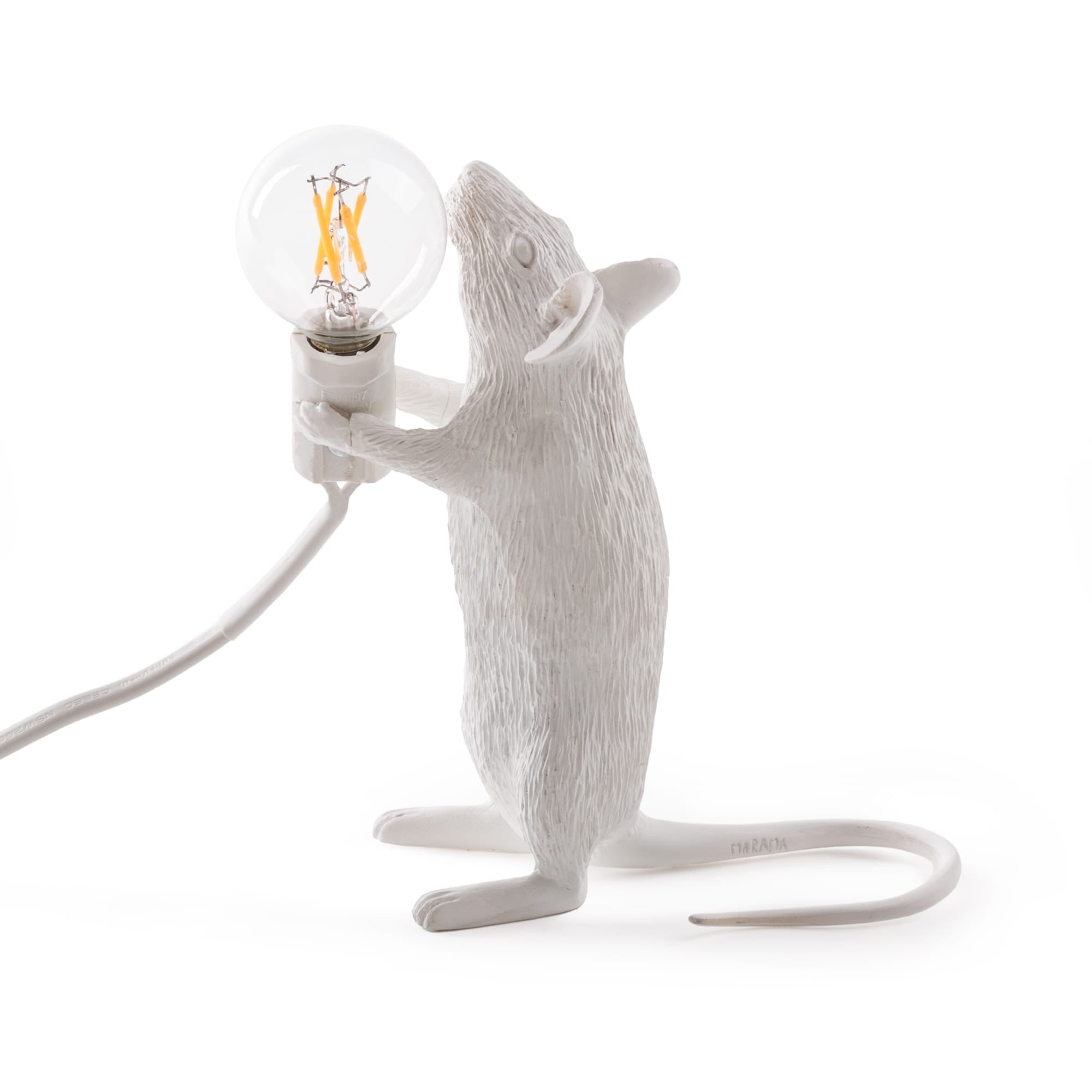 Alternate side view of Standing Mouse Lamp