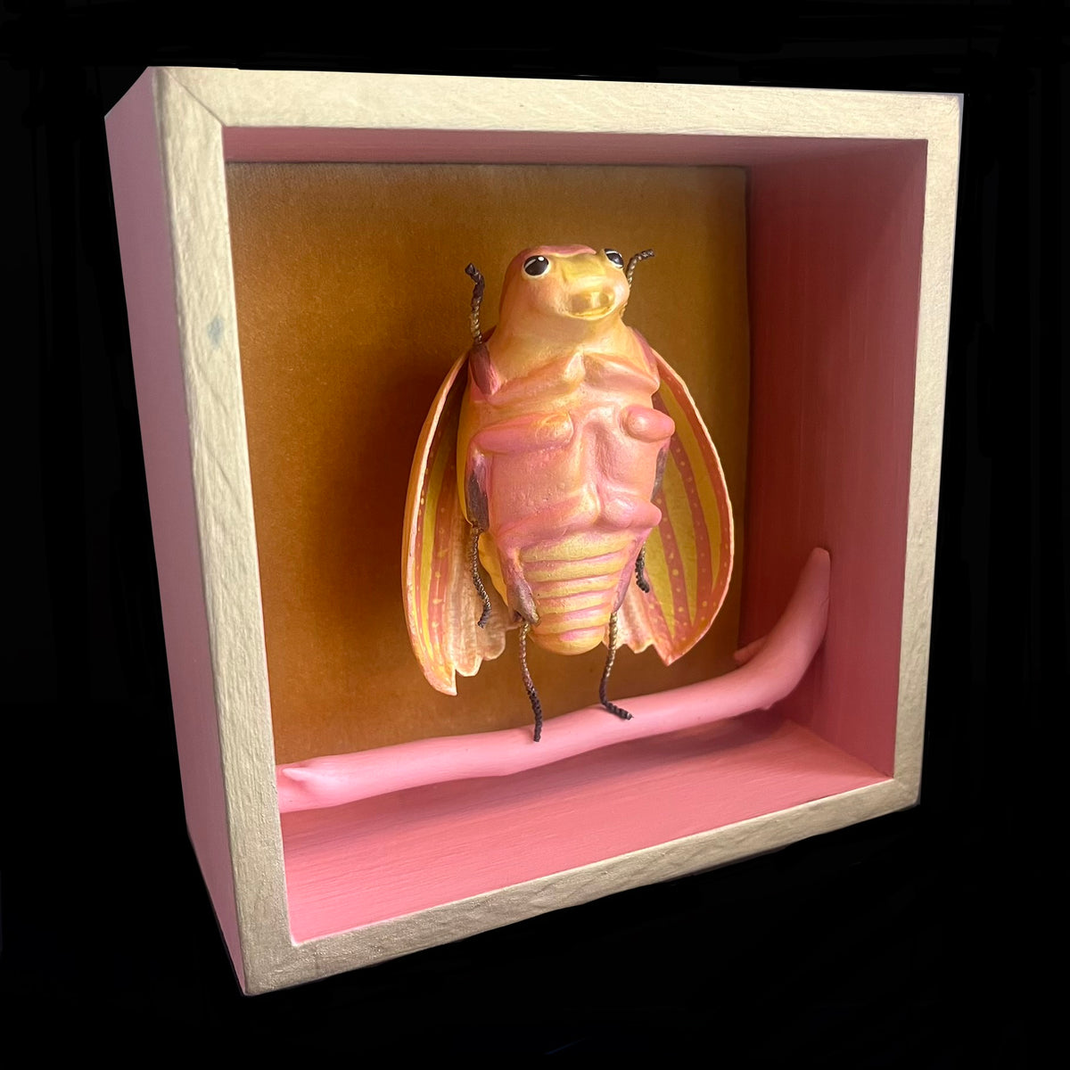 Pink and Yellow Bug Box