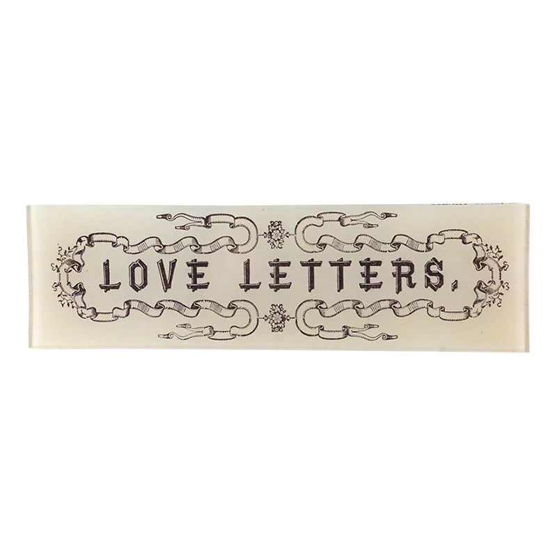 Front side of Love Letters Tray