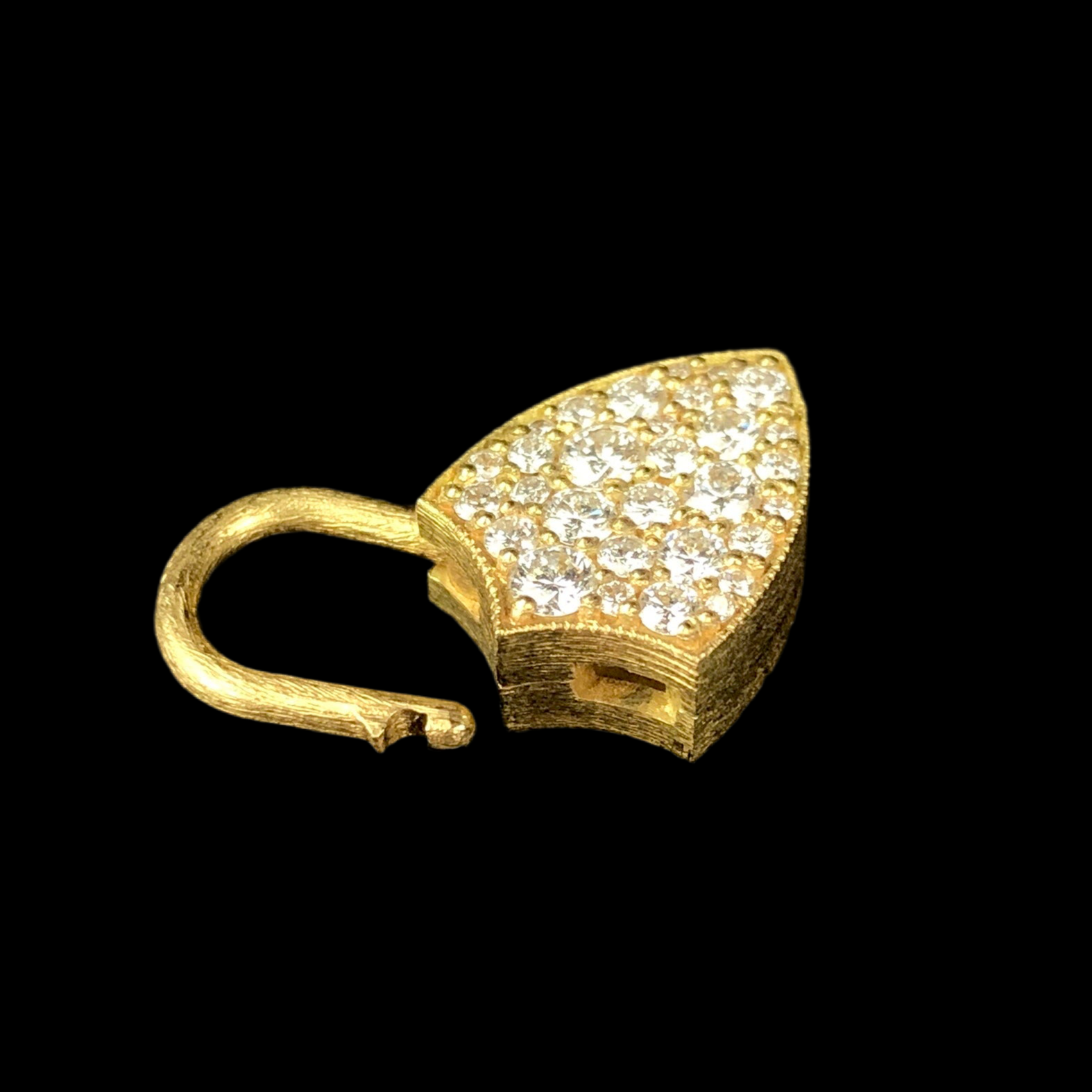 White Diamond Shield Padlock