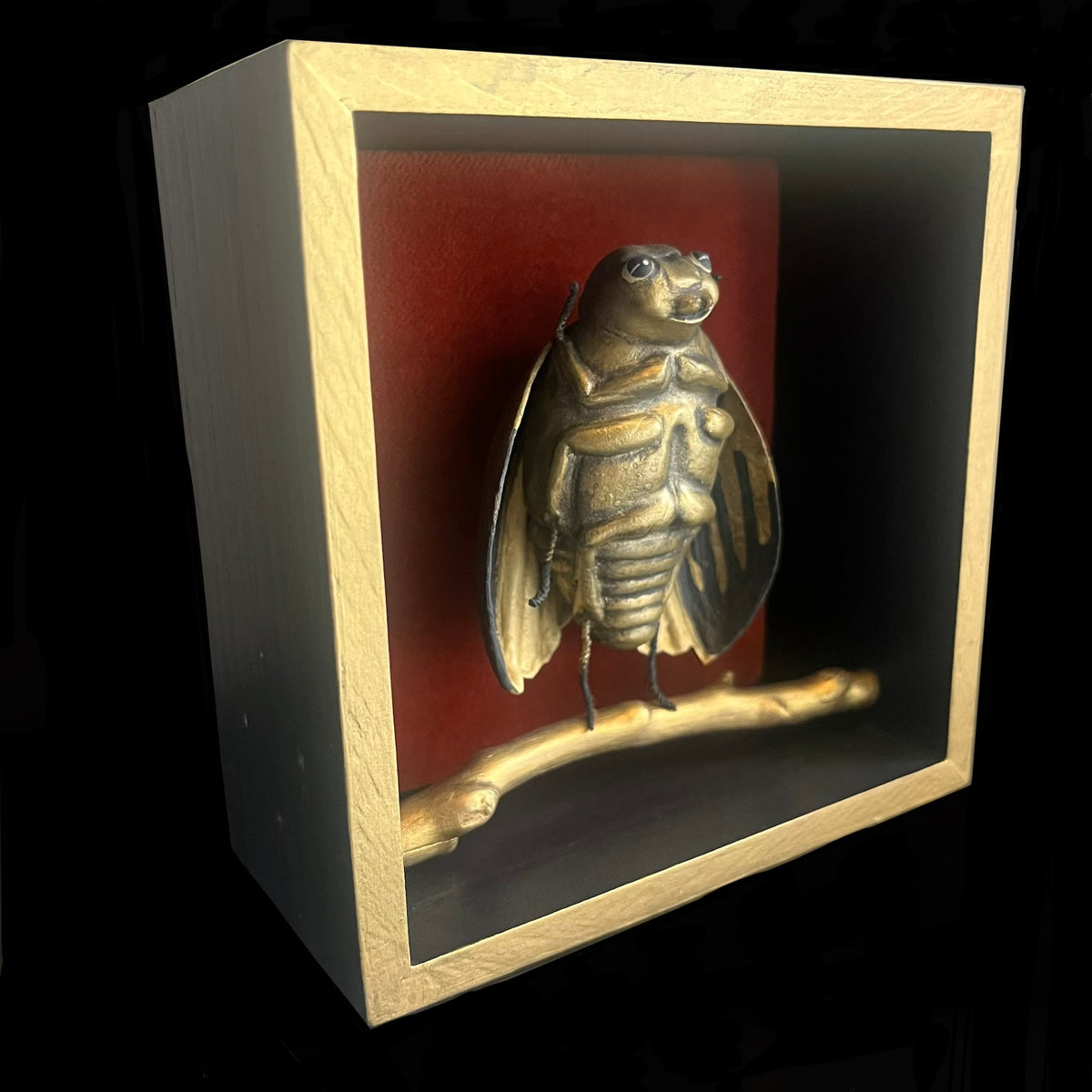 Gold & Black Bug Box