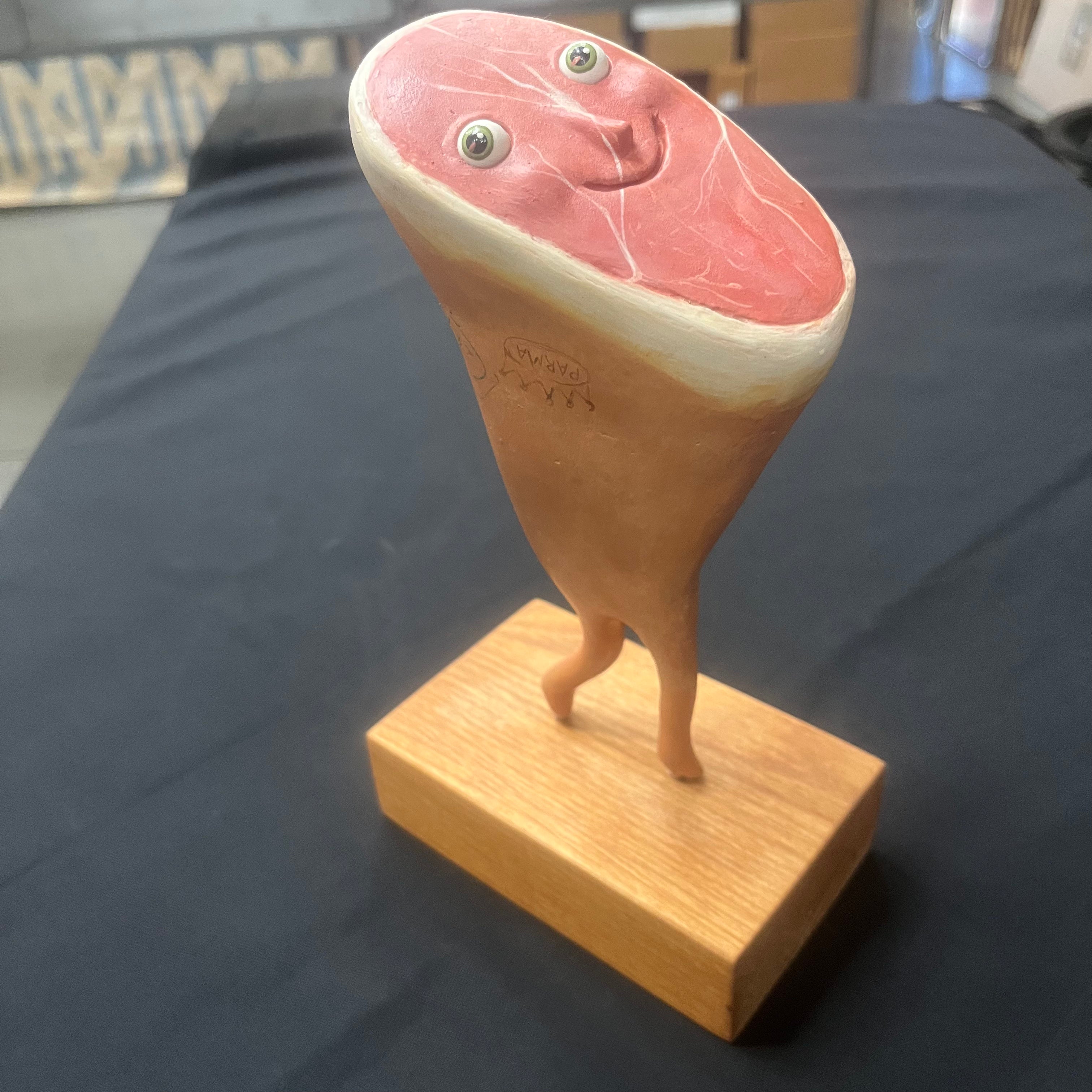 Poised Prosciutto Sculpture