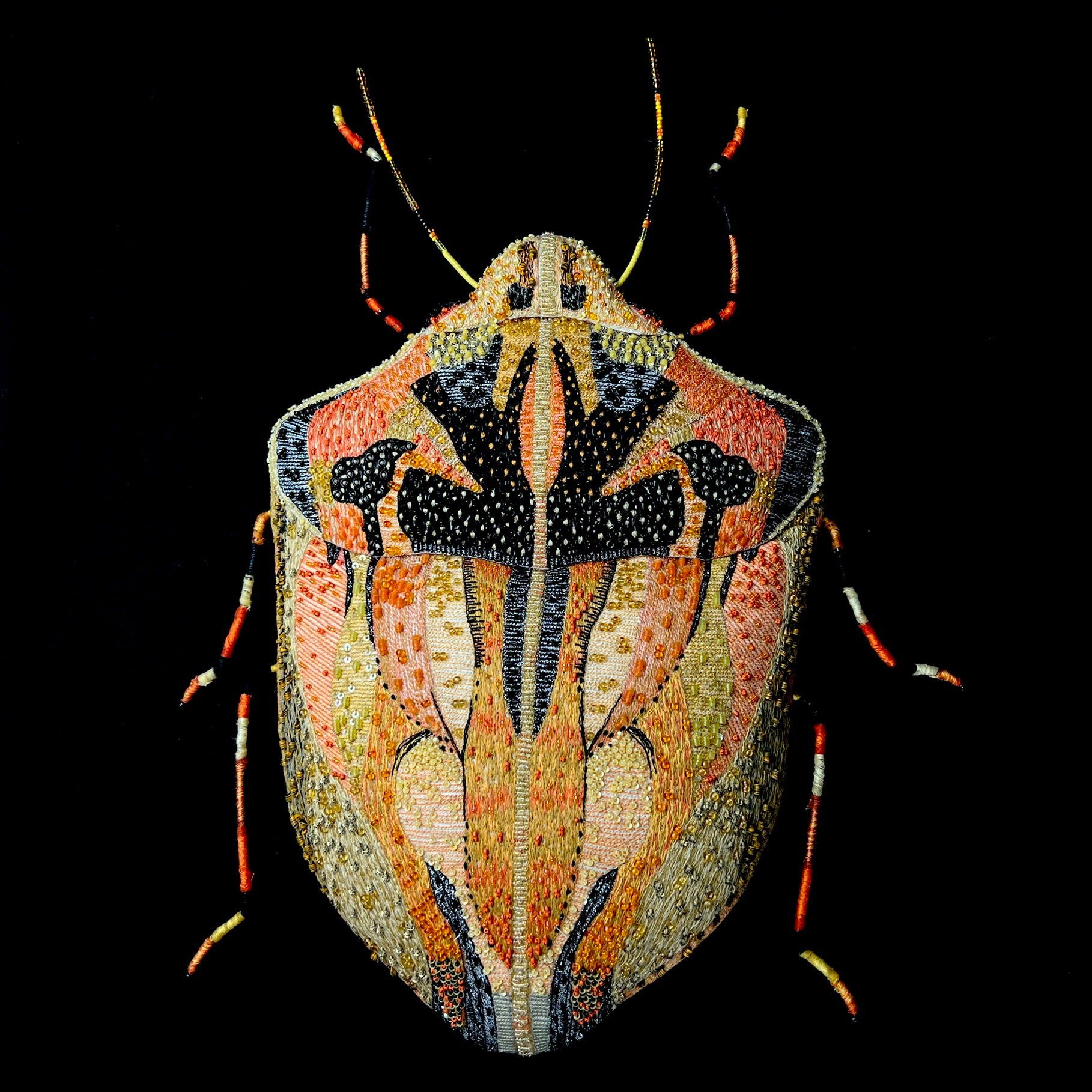 Top view of Beetle Wall Adornment 