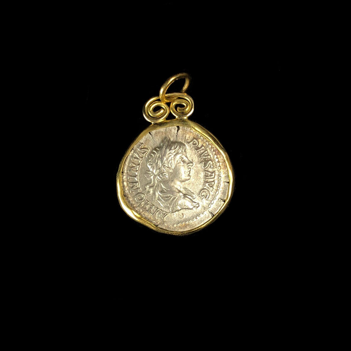 Reverse of Ancient Coin of Victory Pendent