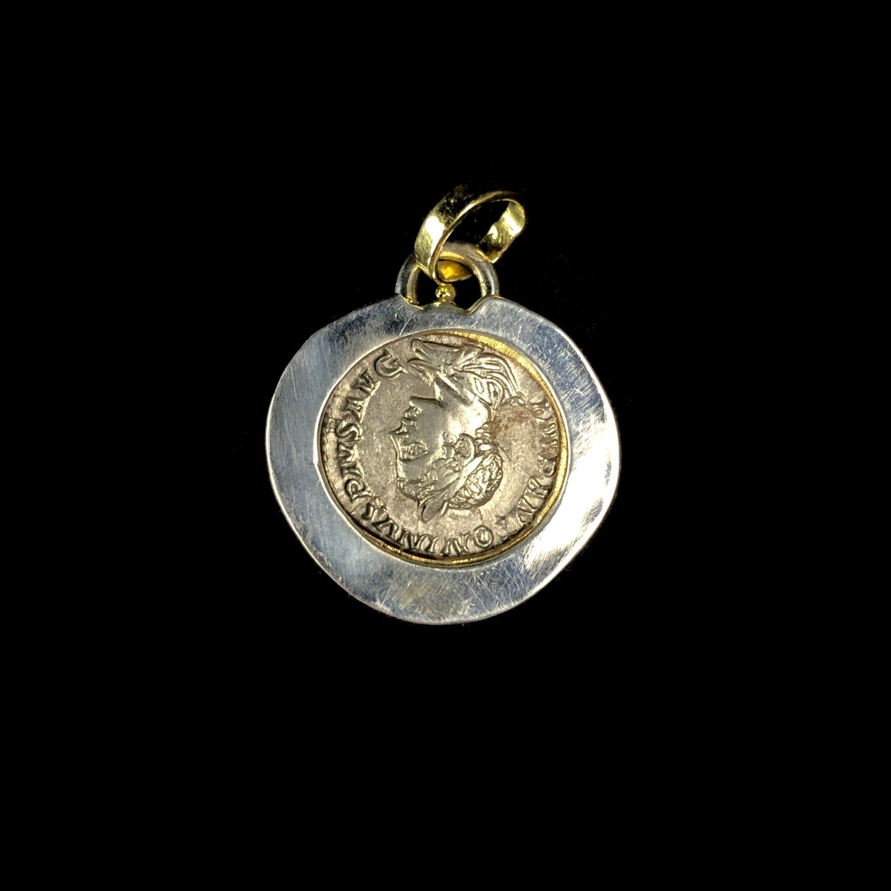 Back view of Roman Fortuna Coin