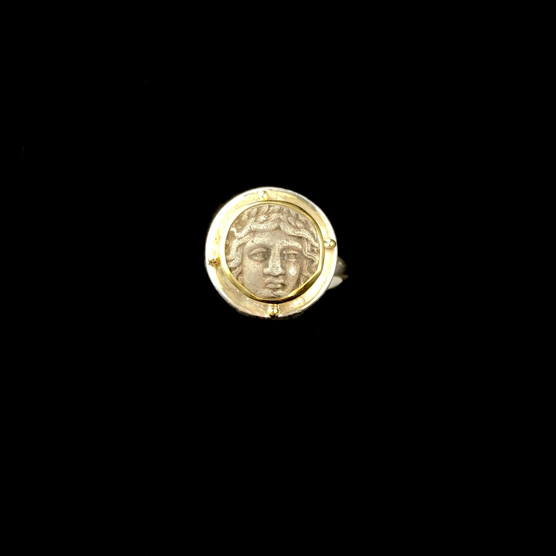 Ancient Greek Apollo Coin Ring