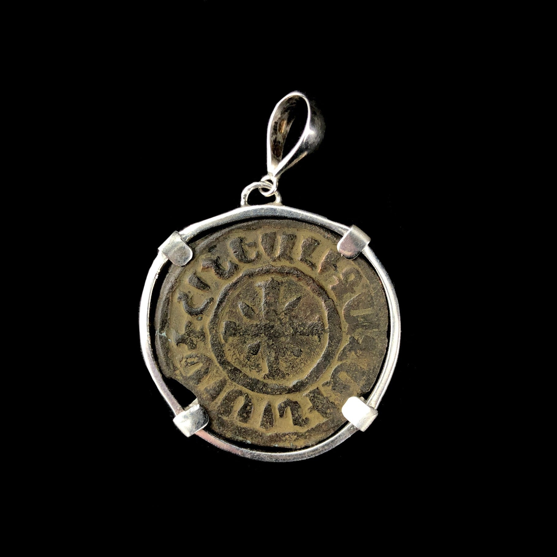 Front view of Crusade Coin Pendent 