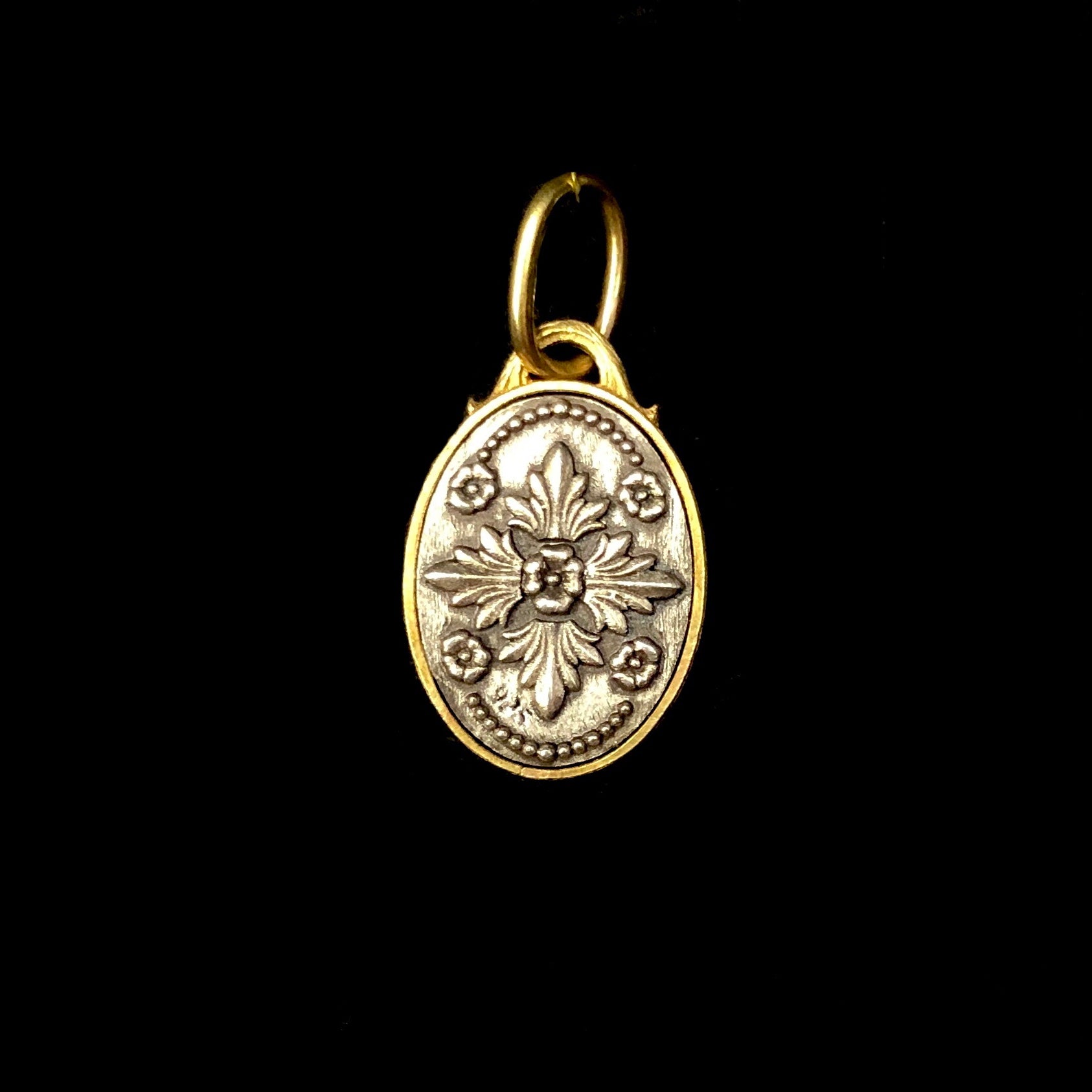 Back view of Diamond Scarab Charm