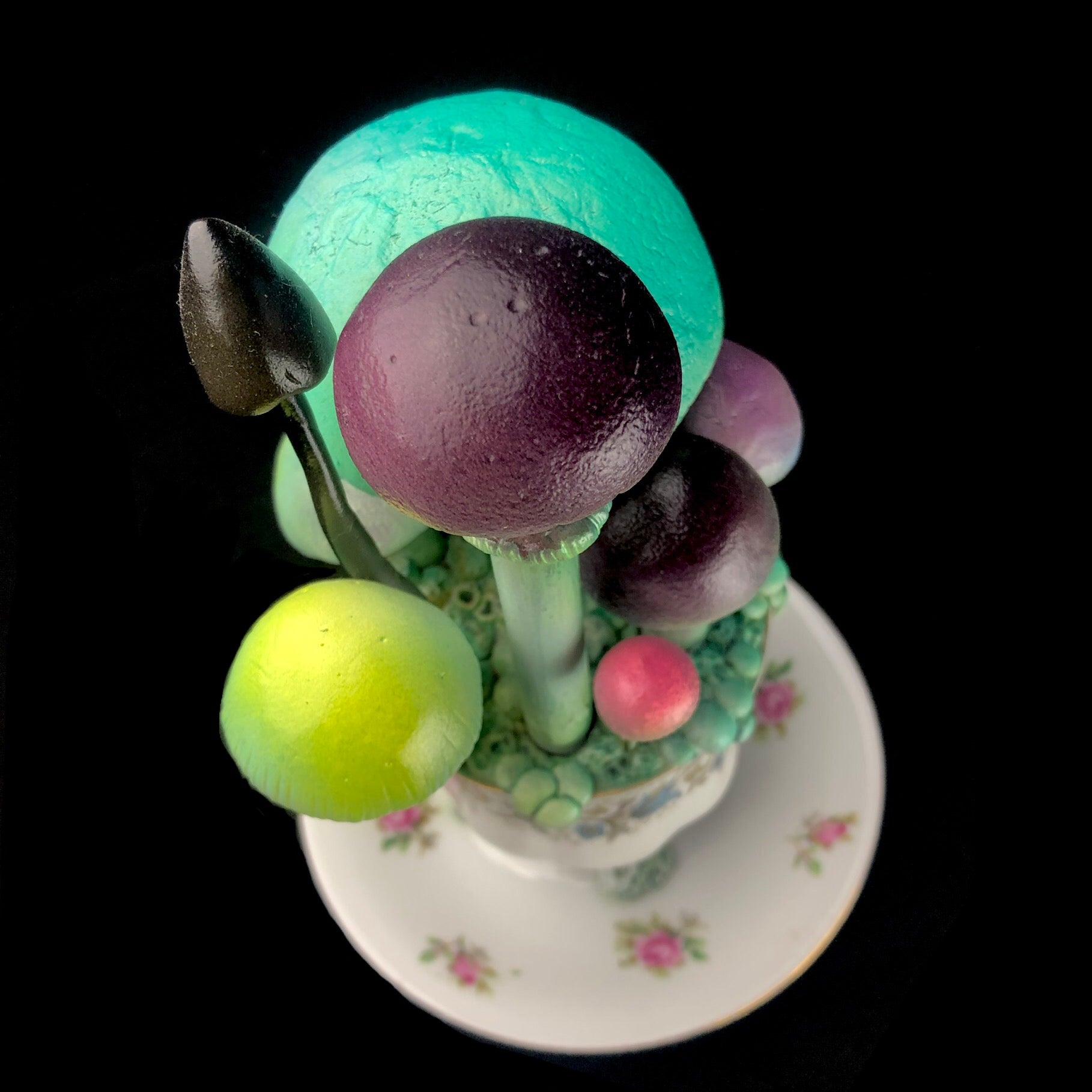 Top view of magic Mushroom Teacup