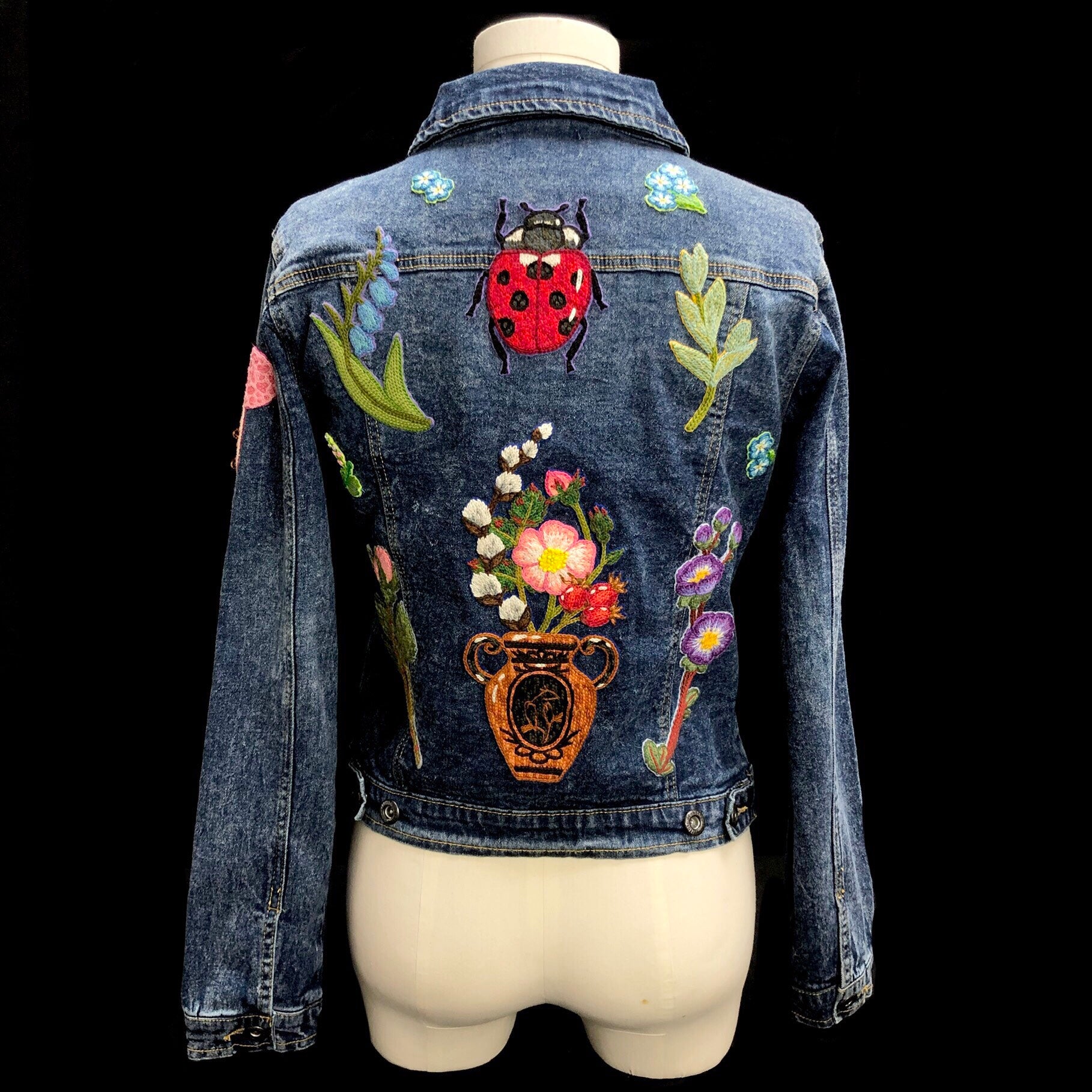 Back view of Beetle jean Jacket