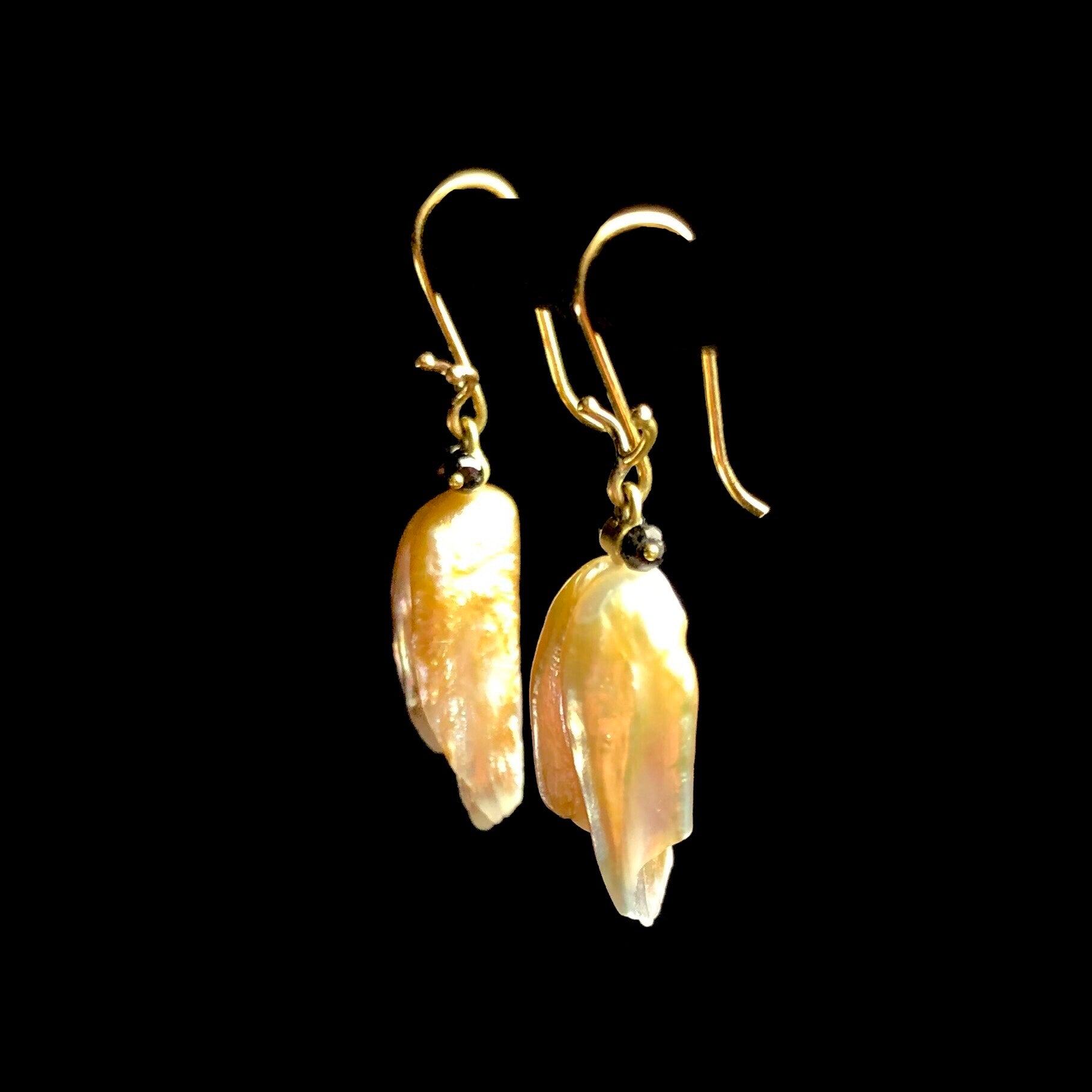Pearl Insect Earrings