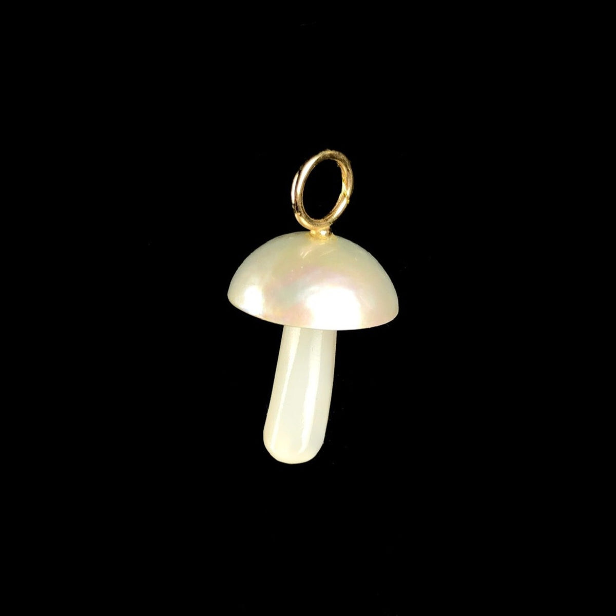 Mother of Pearl Mushroom Charm