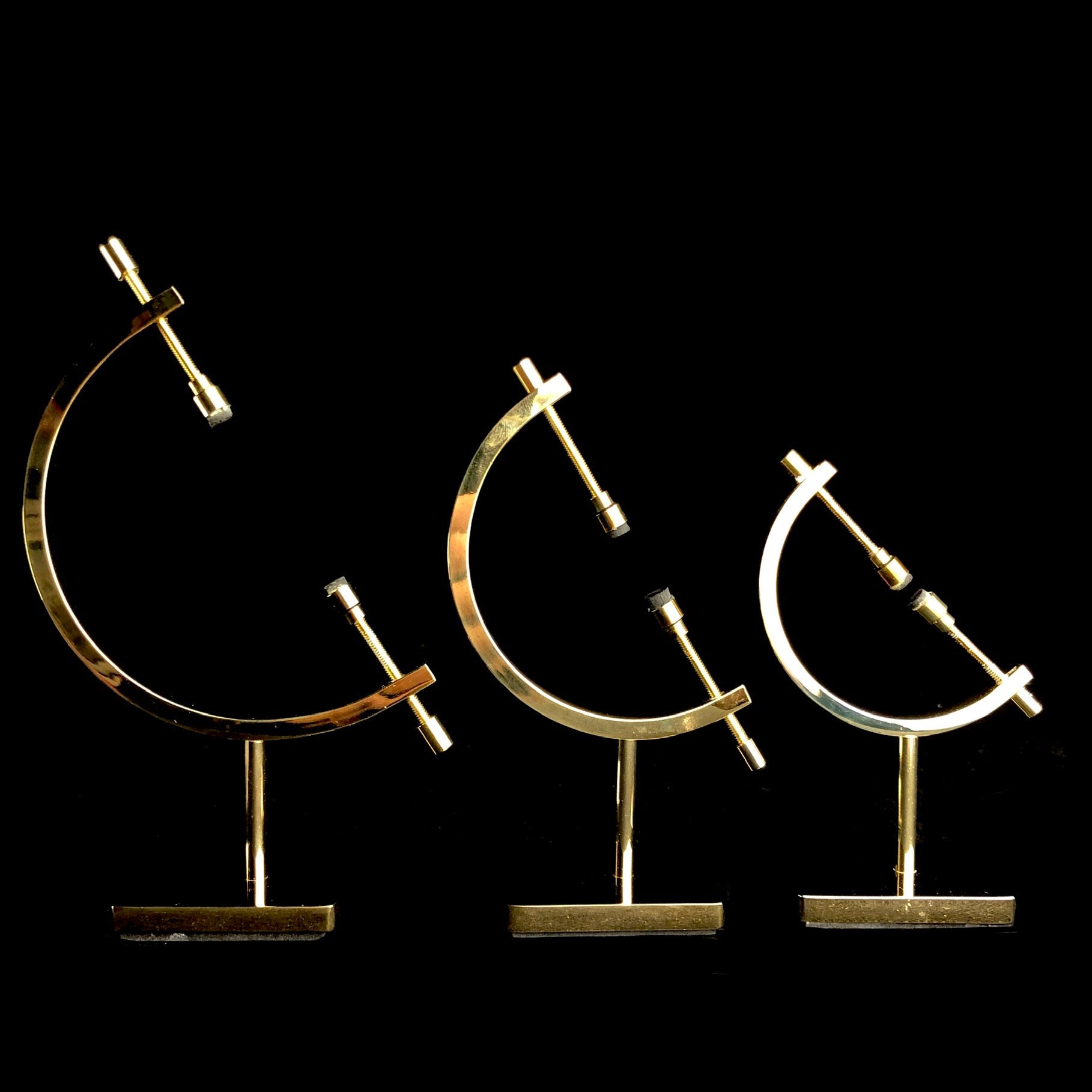 Object Stander Brass Adjustable Object Stand