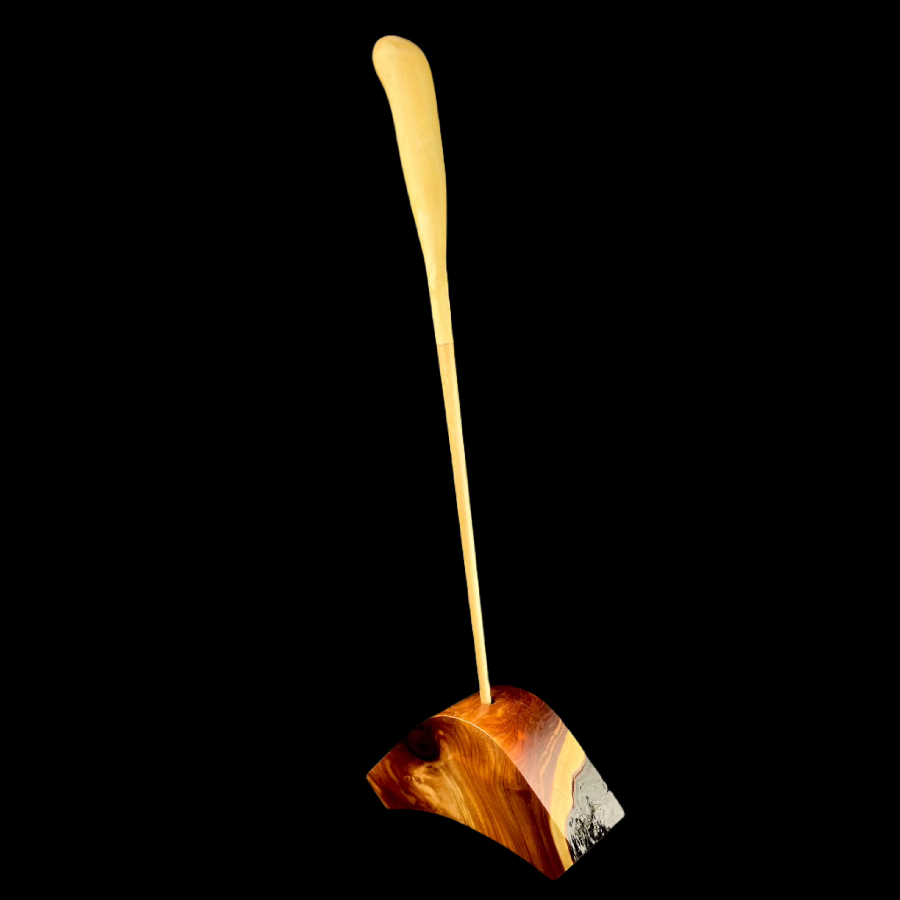 Light Wood Wand standing in Red Wood Sand