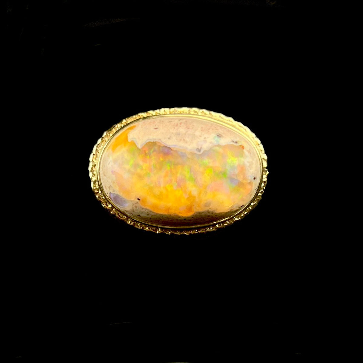 ☆nff☆ antique aureole ringbrown nff1 18k Fire Opal Ring – Foundwell