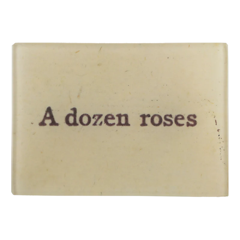 Front side of A Dozen Roses Tiny Tray