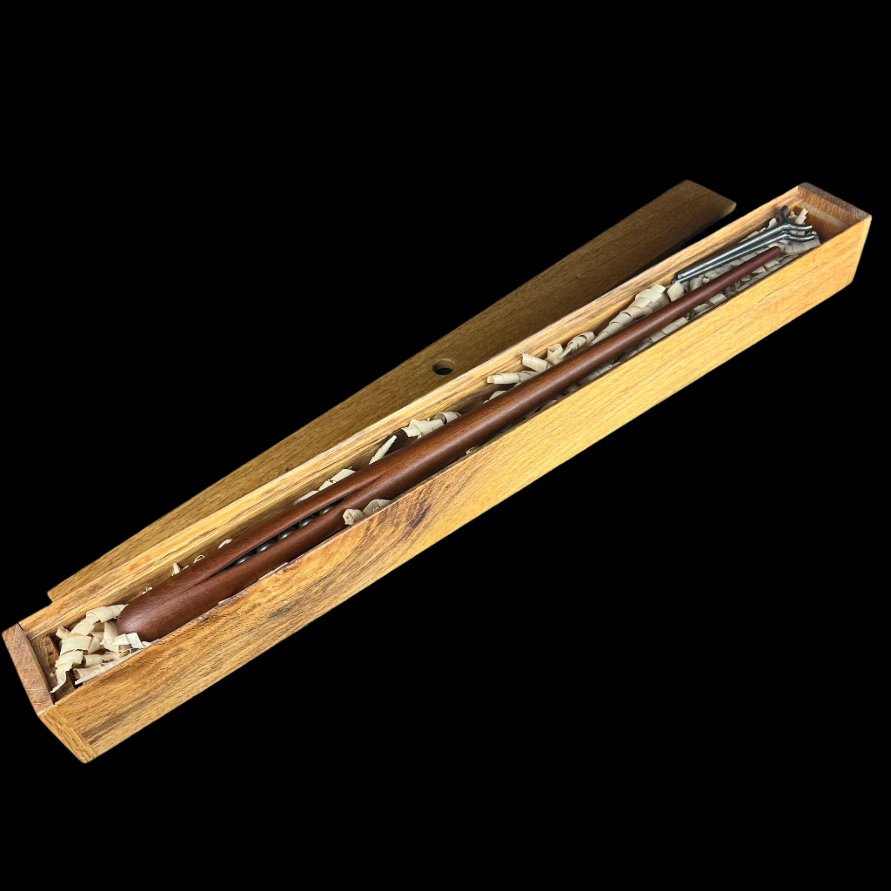 Wand in wooden display box