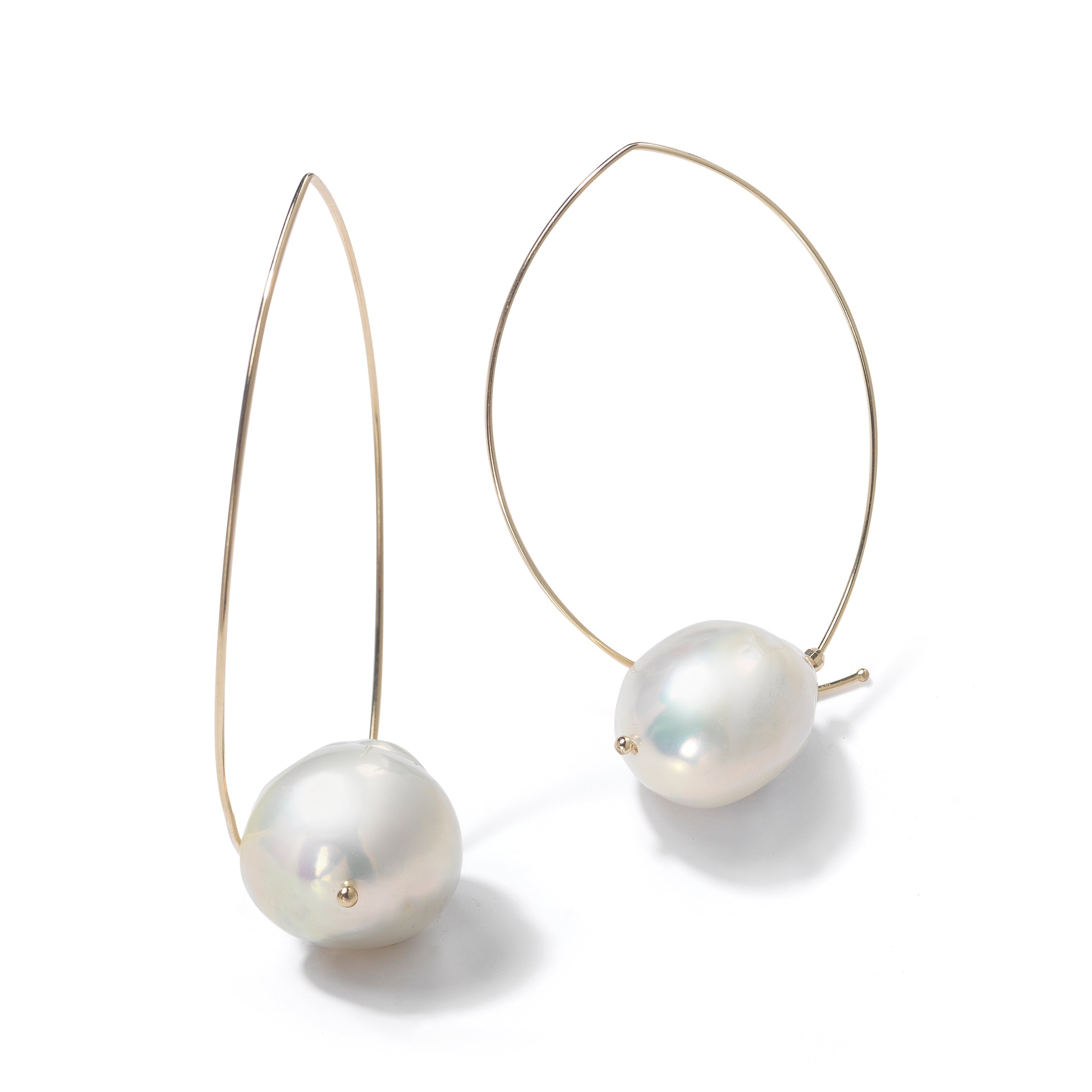 Baroque White Pearl Earrings
