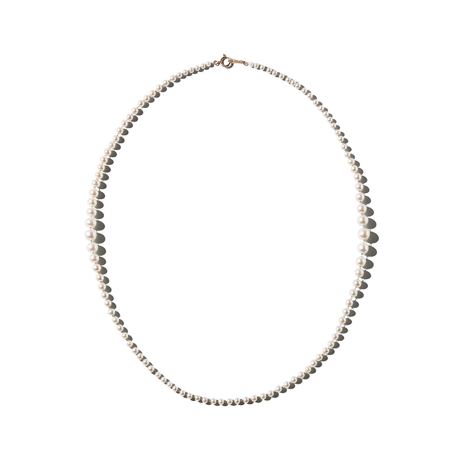 Symmetrical Cascading Pearl Necklace