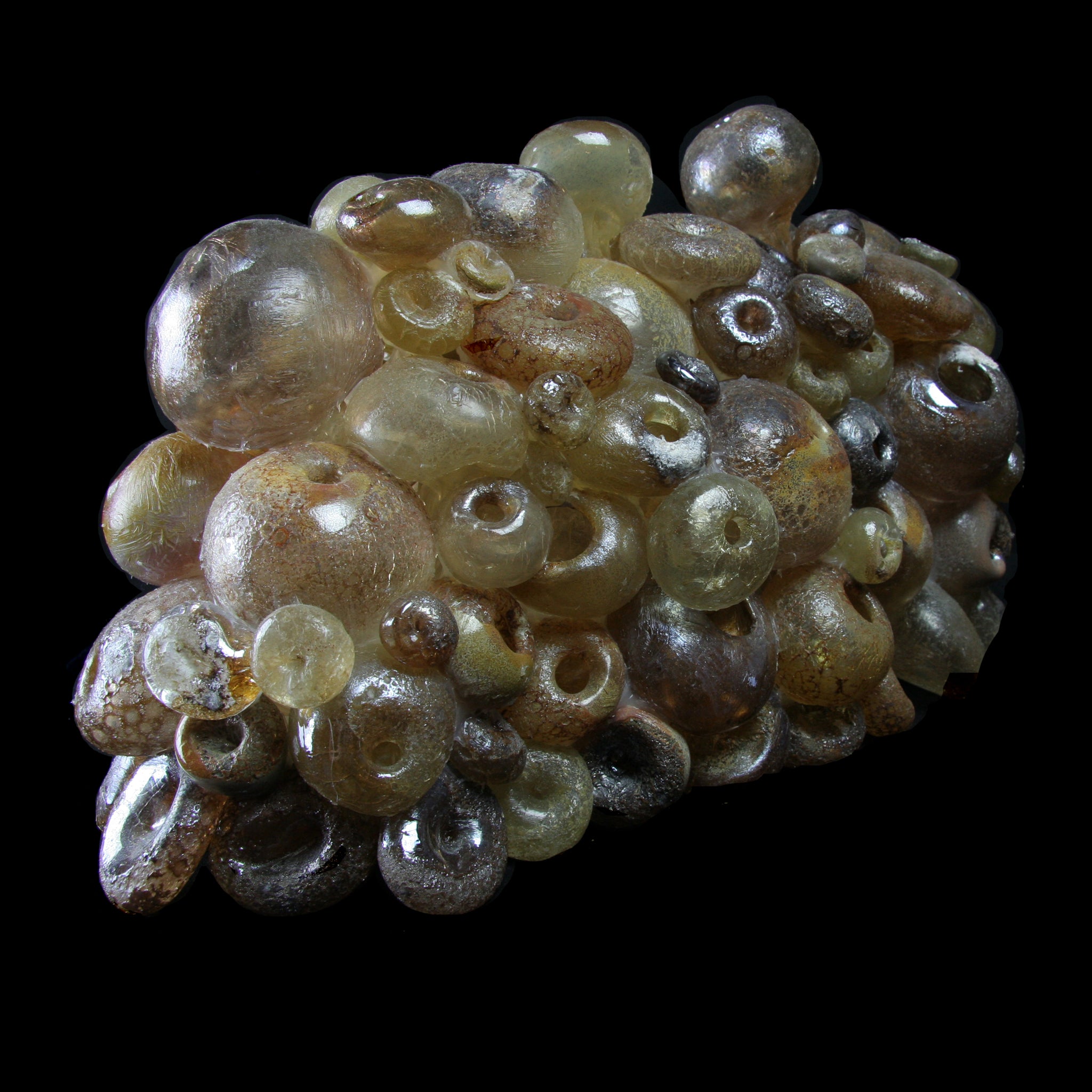 Back view of Large Brown Barnacle glass sculpture