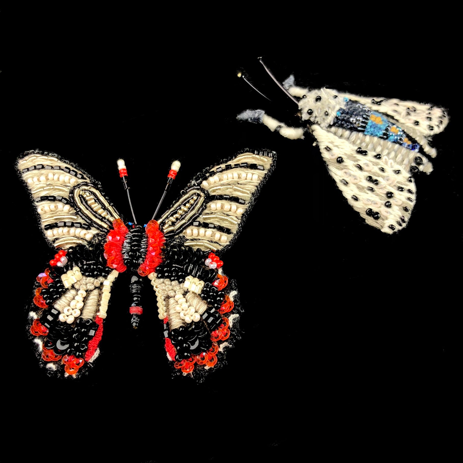 Black Ballerina Butterfly Pin Brooch