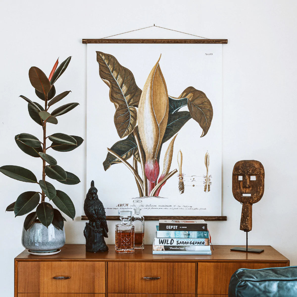 Arum Wall Chart displayed in living environment