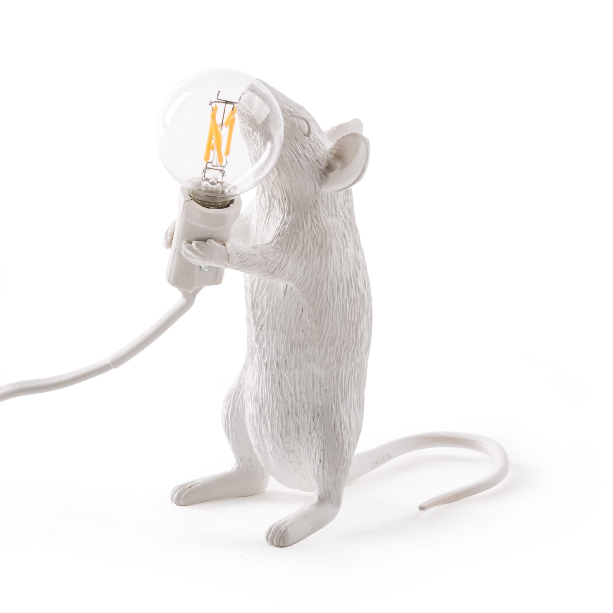 Side view of Standing Mouse Lamp