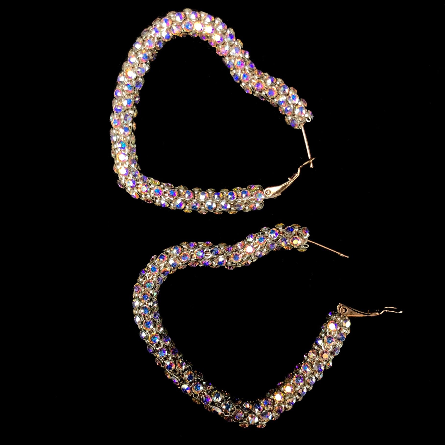 Borealis HEART Swarovski Crystal Earrings
