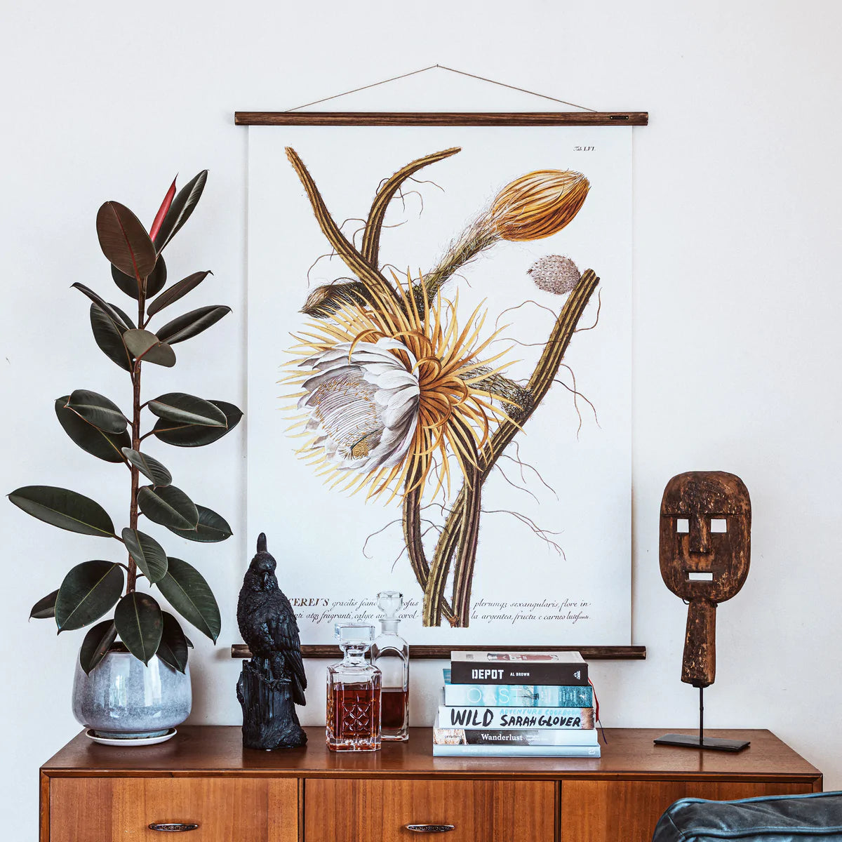Trew Cereus Wall Chart hanging in a living environment