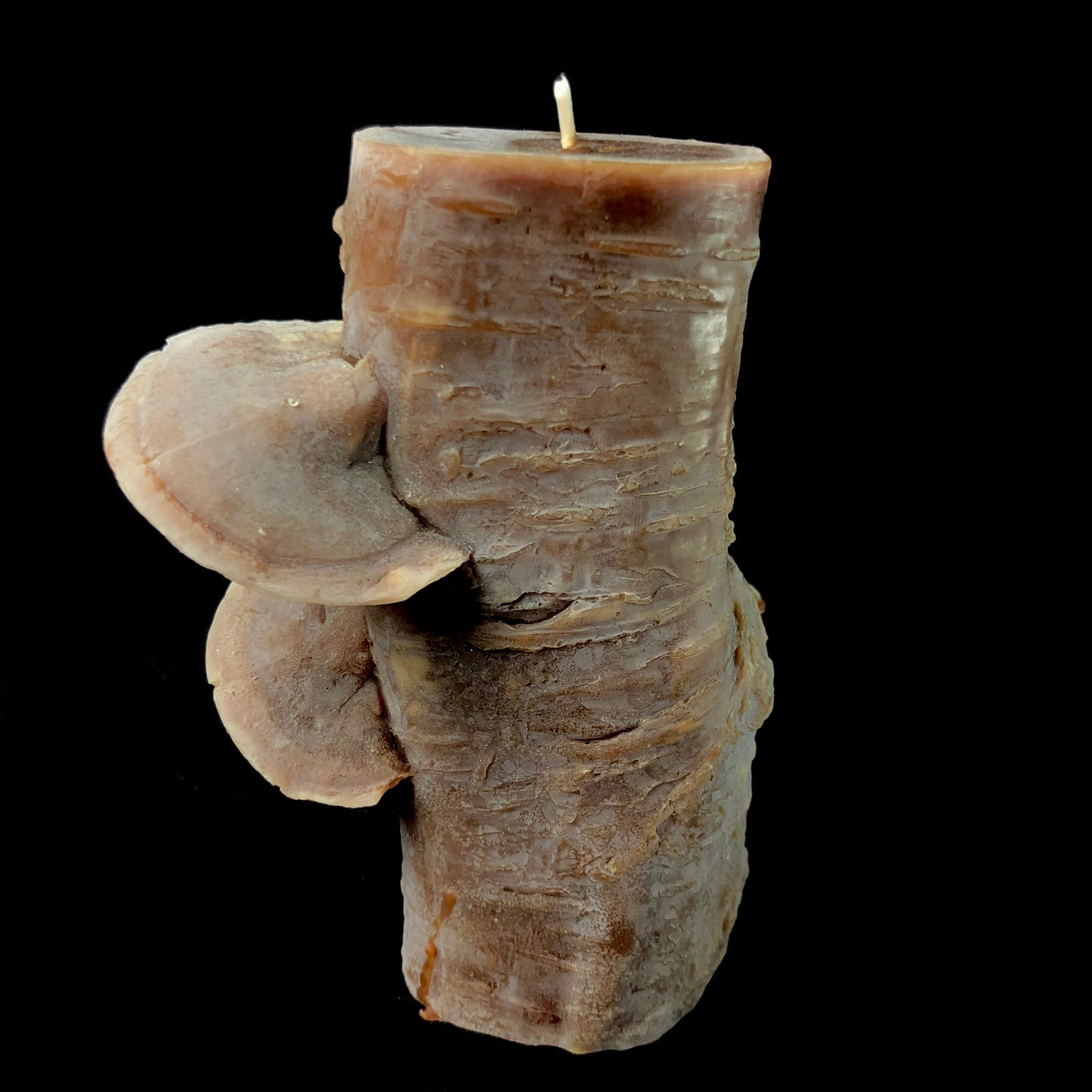 Light Brown Beeswax Stump Candle