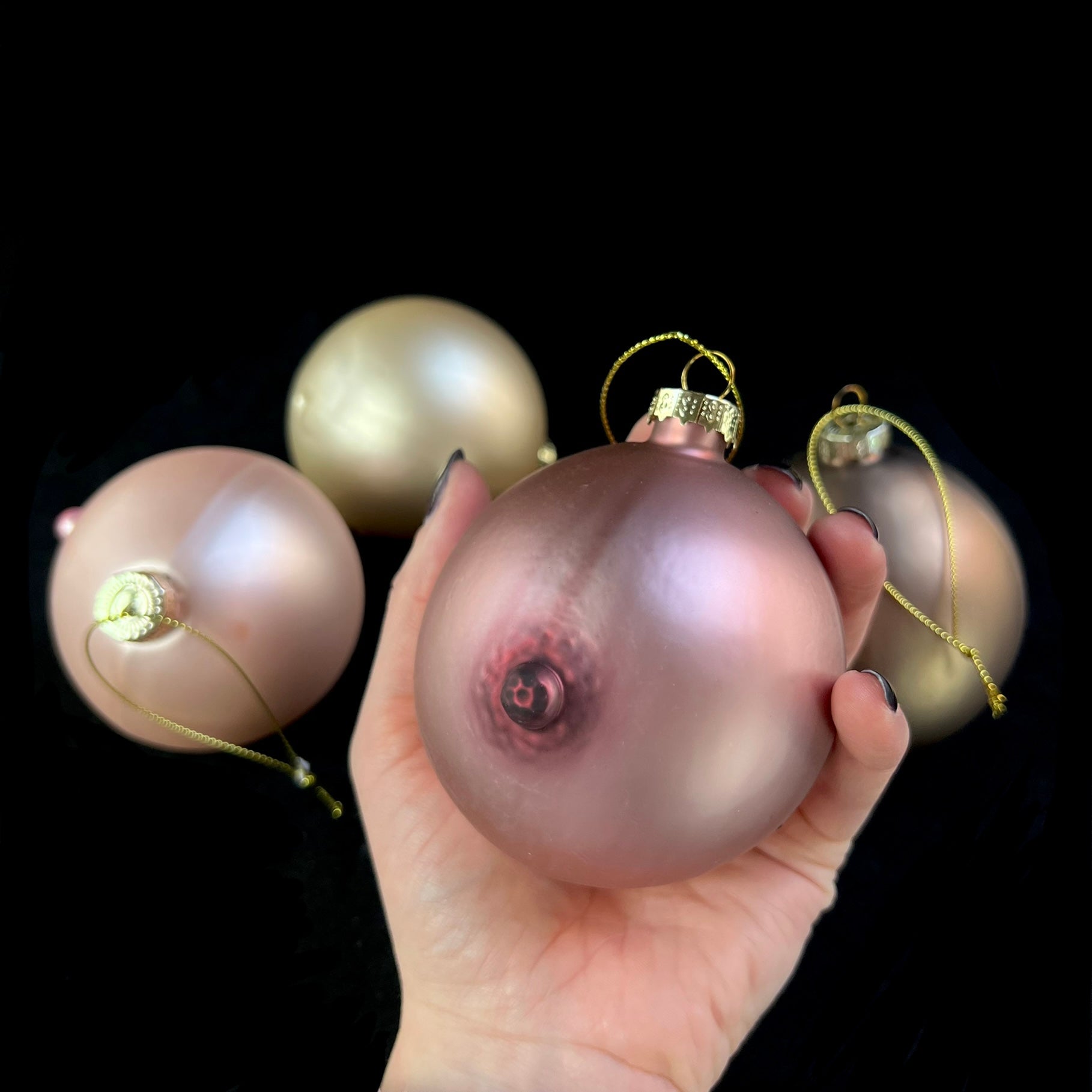 Boob Ornaments-set of 4