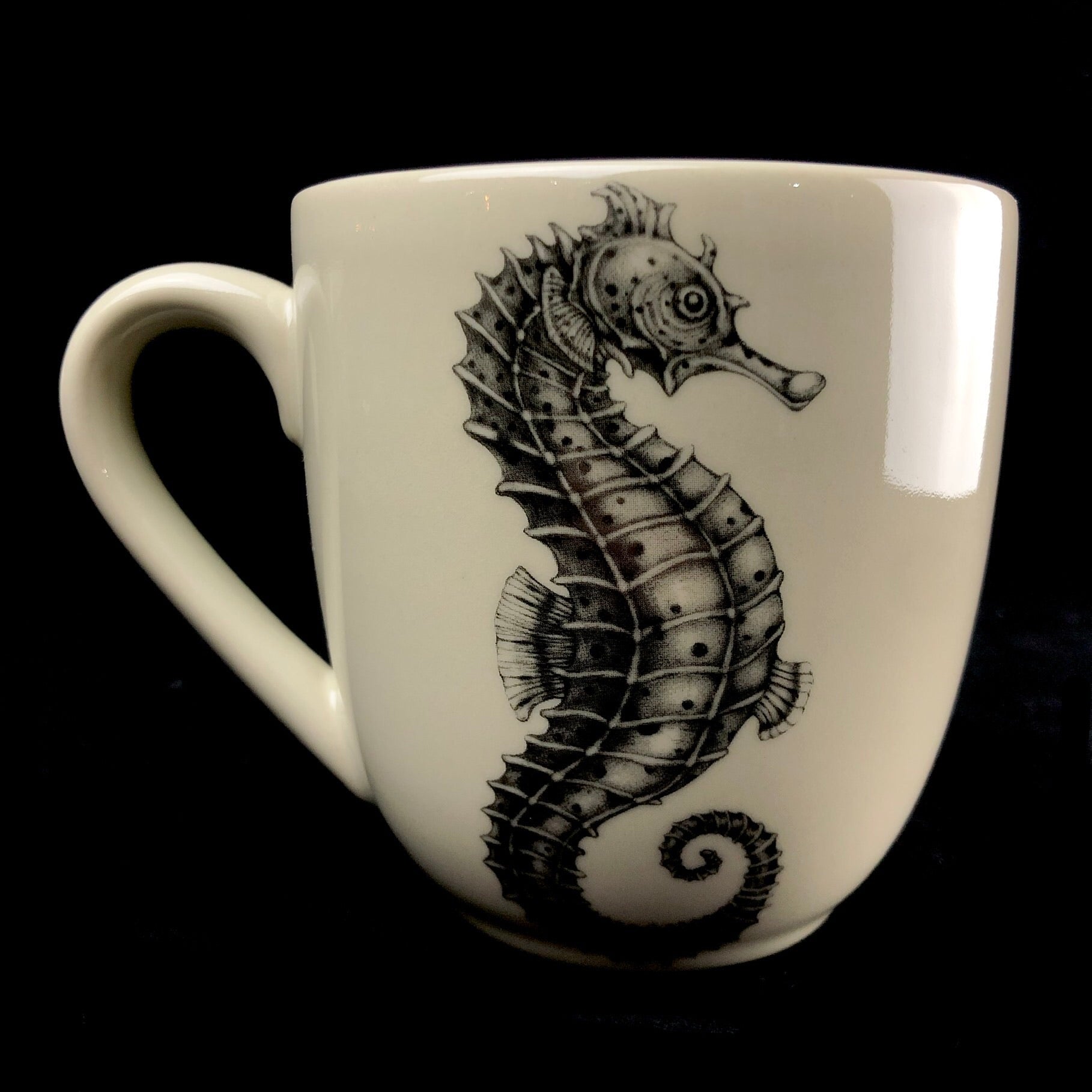 Front view of Seahorse Mug