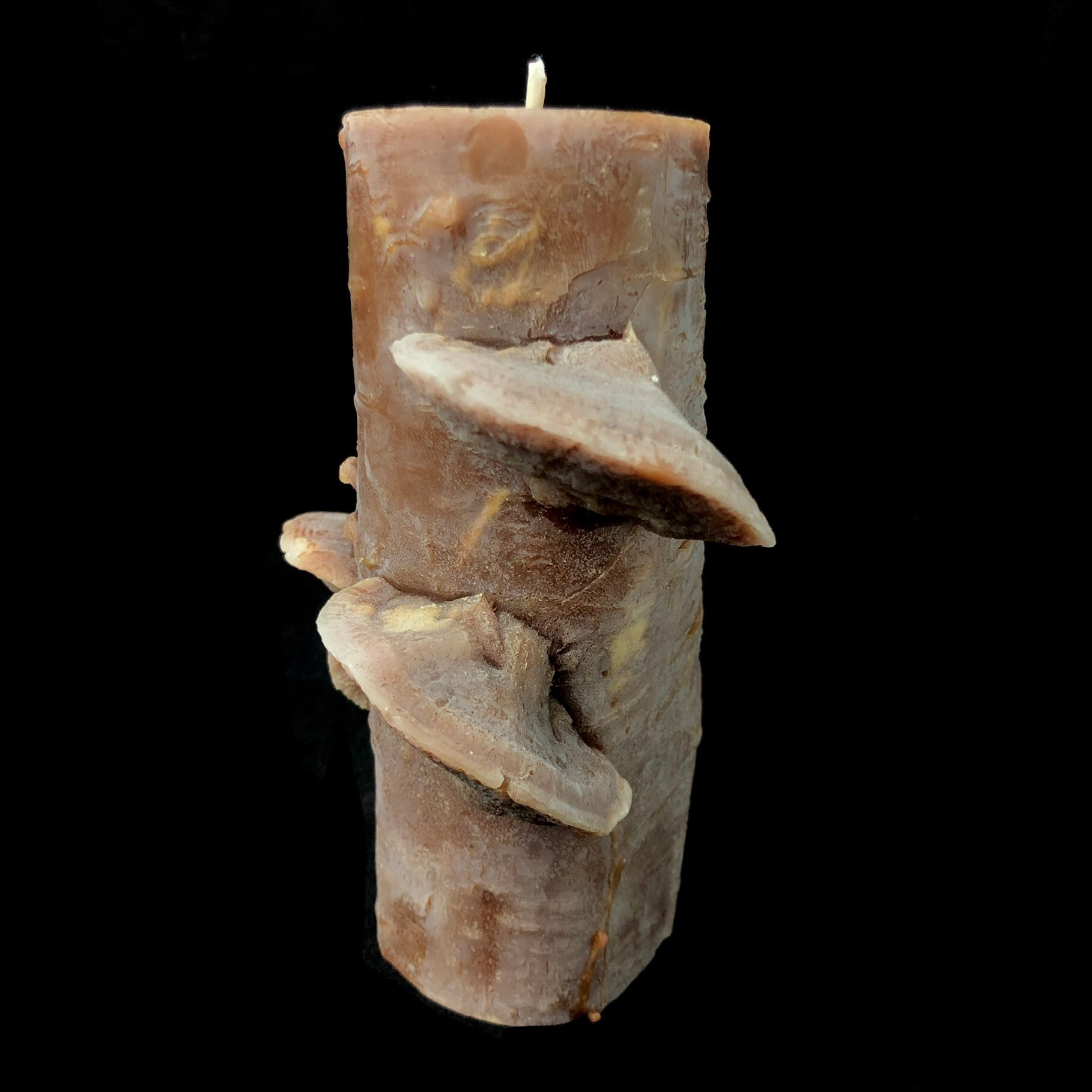 Light Brown Beeswax Stump Candle