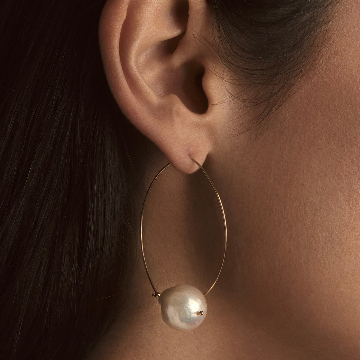 Baroque White Pearl Earrings